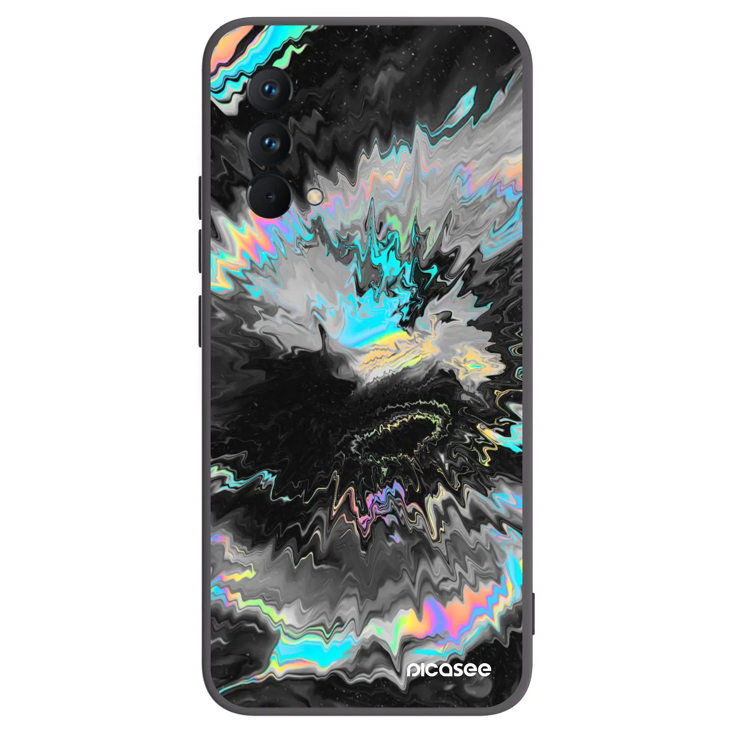 Picasee Realme GT Master Edition 5G Hülle - Schwarzes Silikon - Magnetic