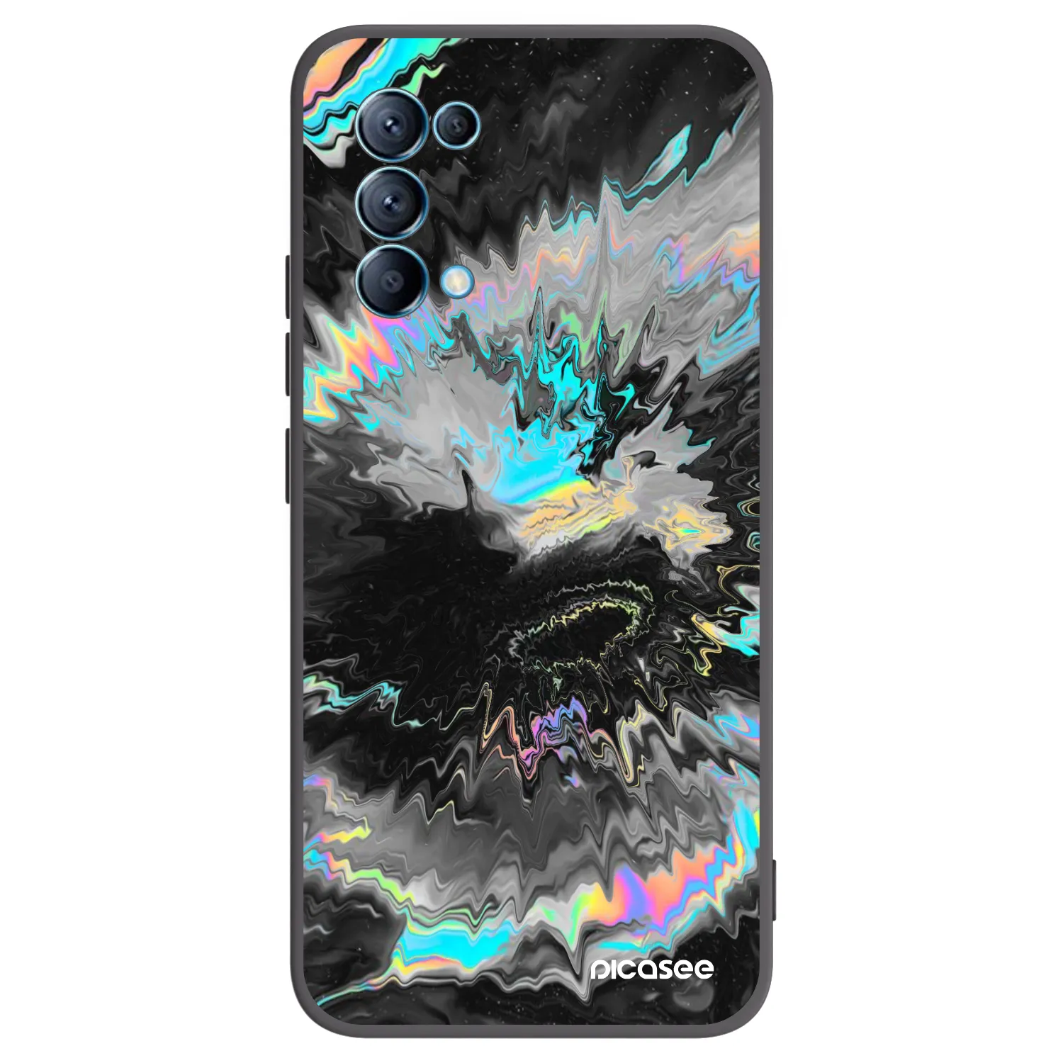 Picasee OPPO Reno 5 5G Hülle - Schwarzes Silikon - Magnetic