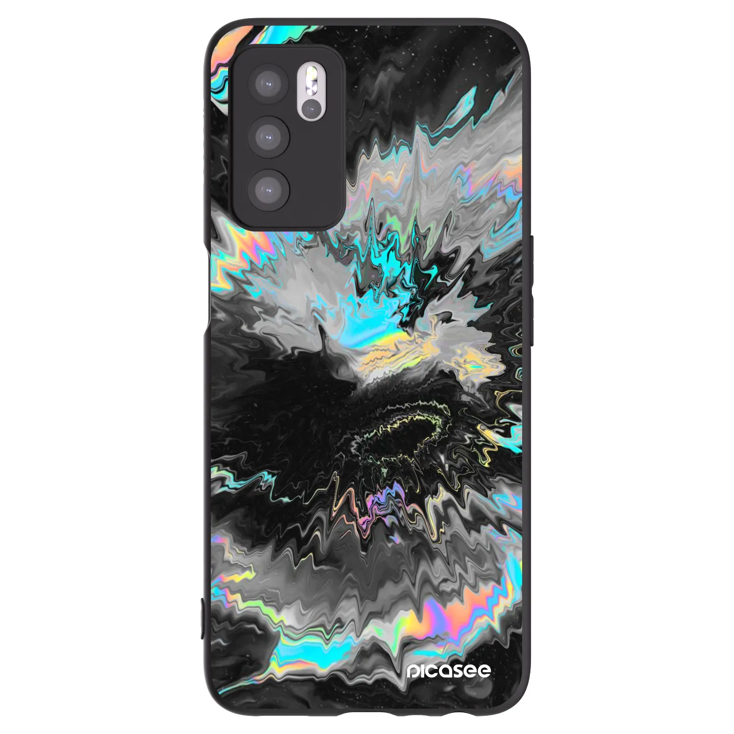 Picasee OPPO A16s Hülle - Schwarzes Silikon - Magnetic