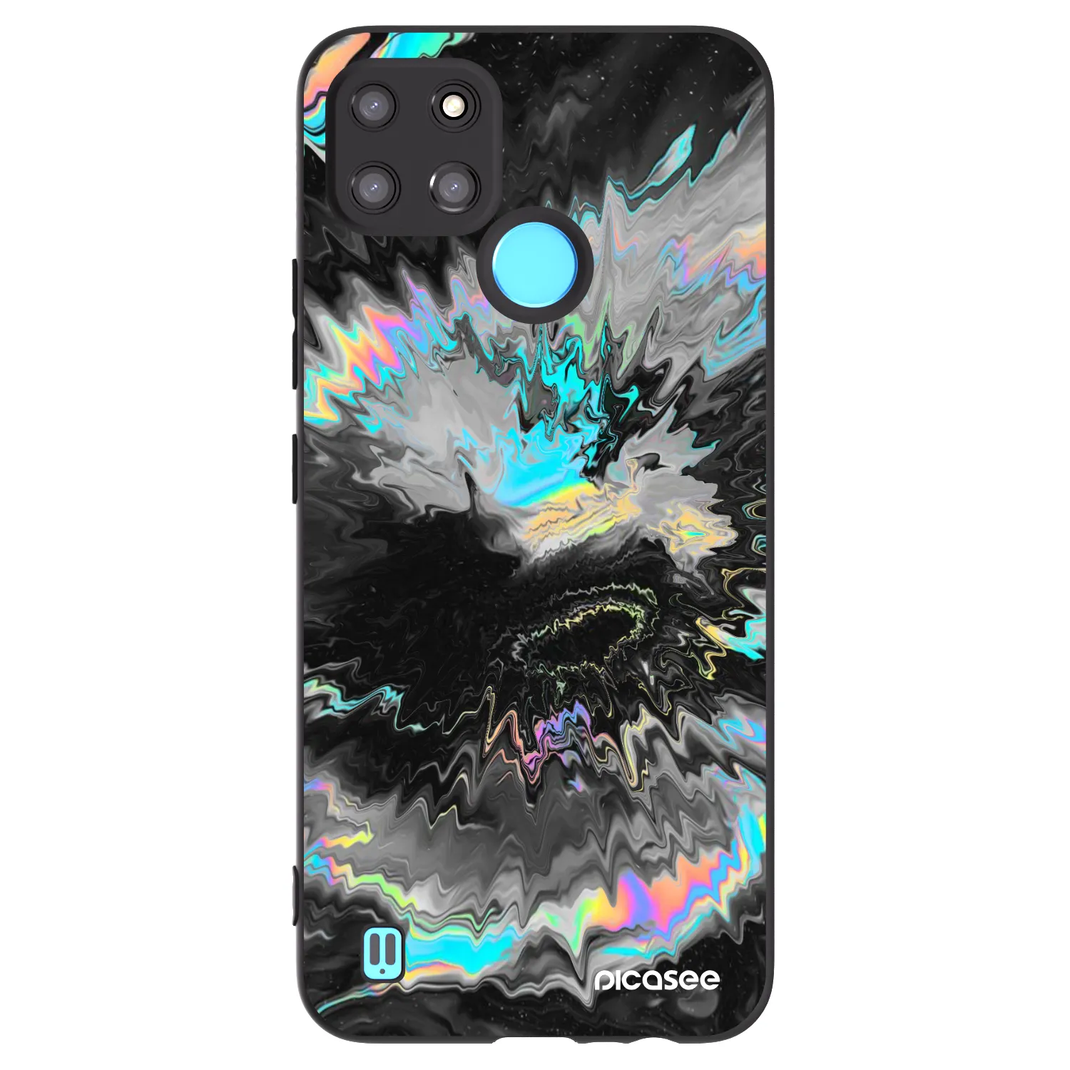 Picasee Realme C21Y Hülle - Schwarzes Silikon - Magnetic