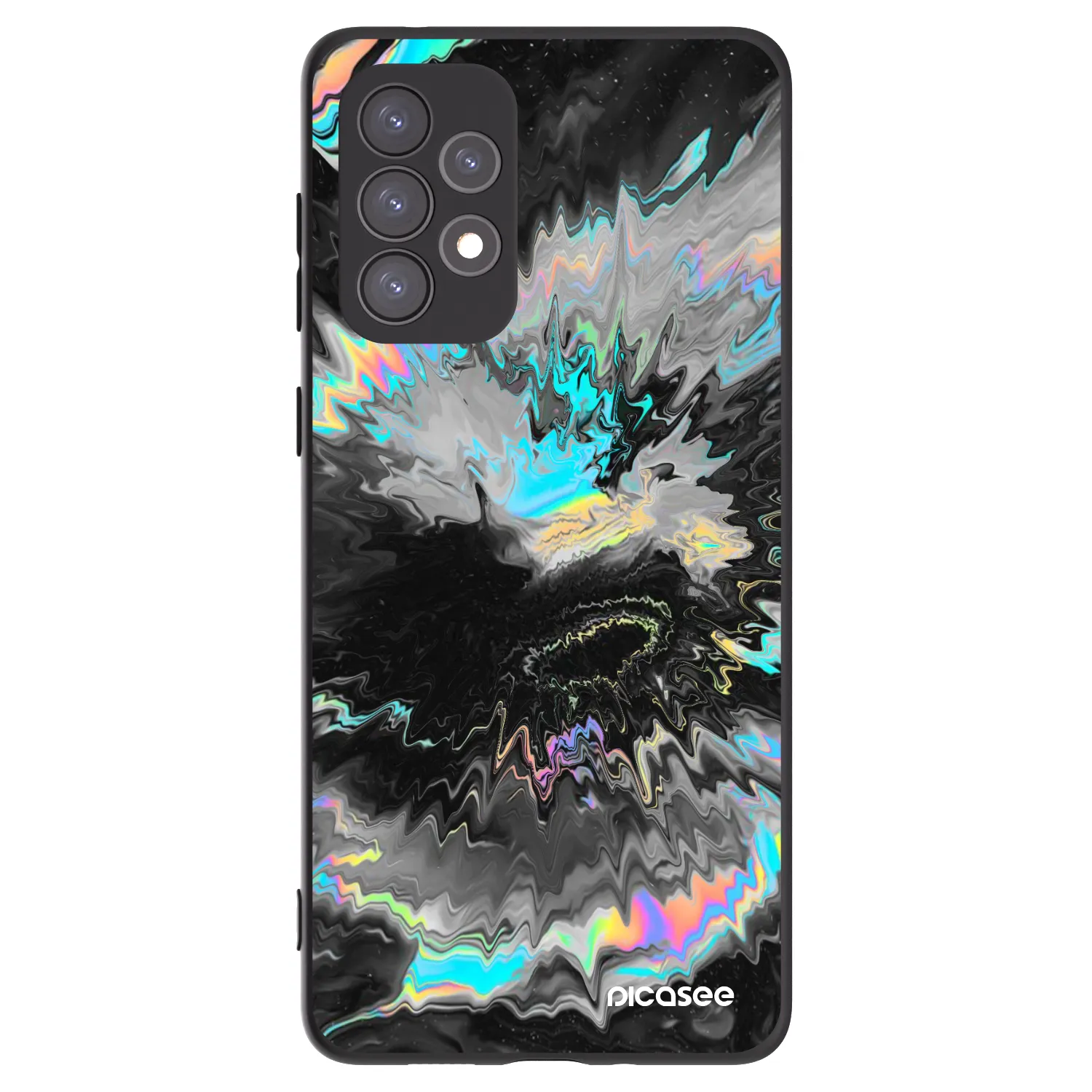Picasee Samsung Galaxy A73 5G Hülle - Schwarzes Silikon - Magnetic