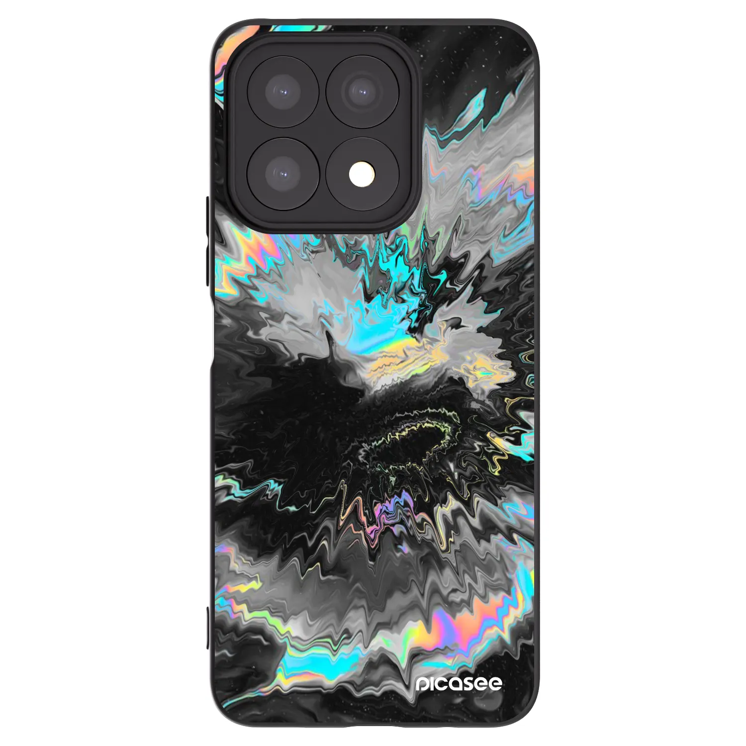 Picasee Honor X8a Hülle - Schwarzes Silikon - Magnetic