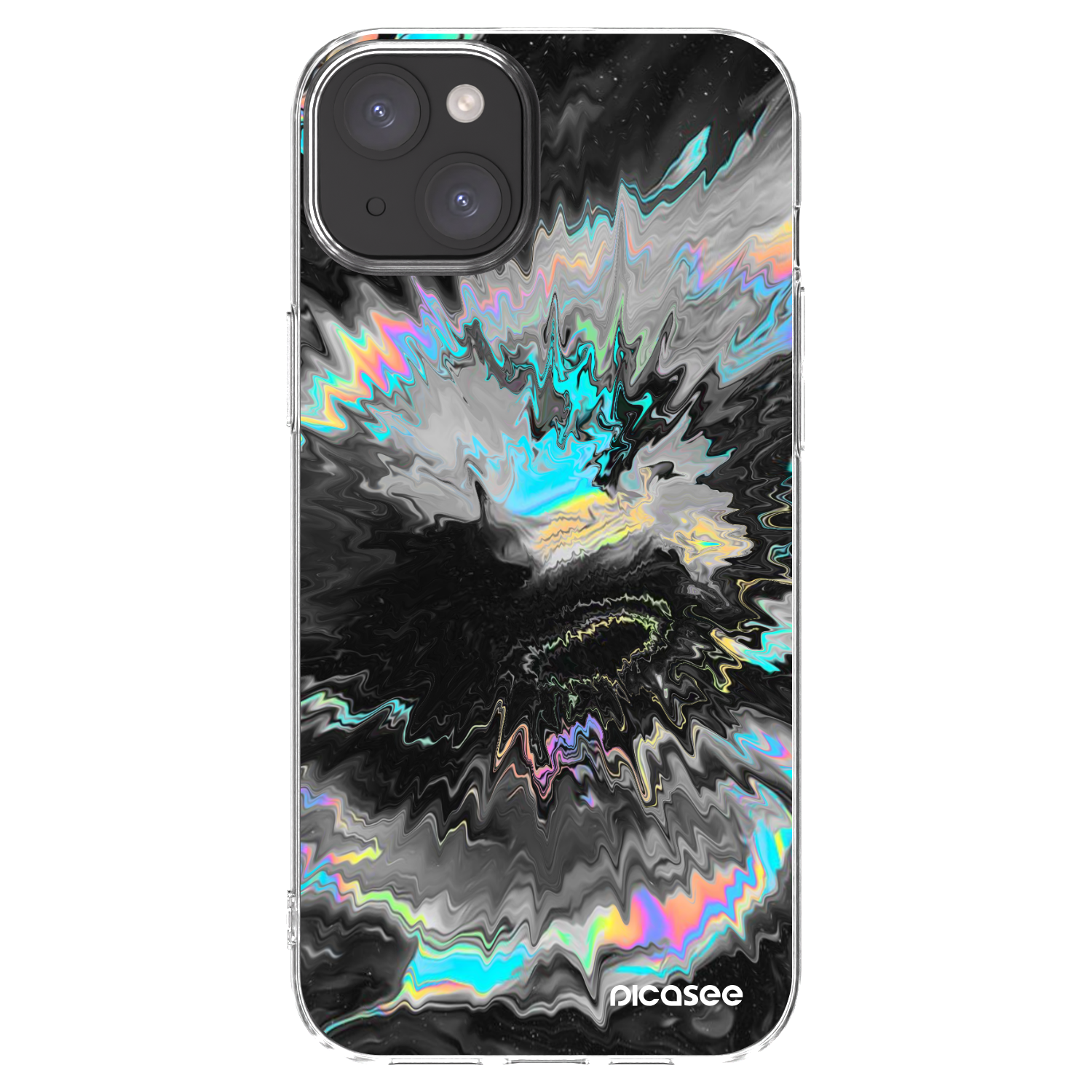 Picasee Apple iPhone 15 Plus Hülle - Transparentes Silikon - Magnetic