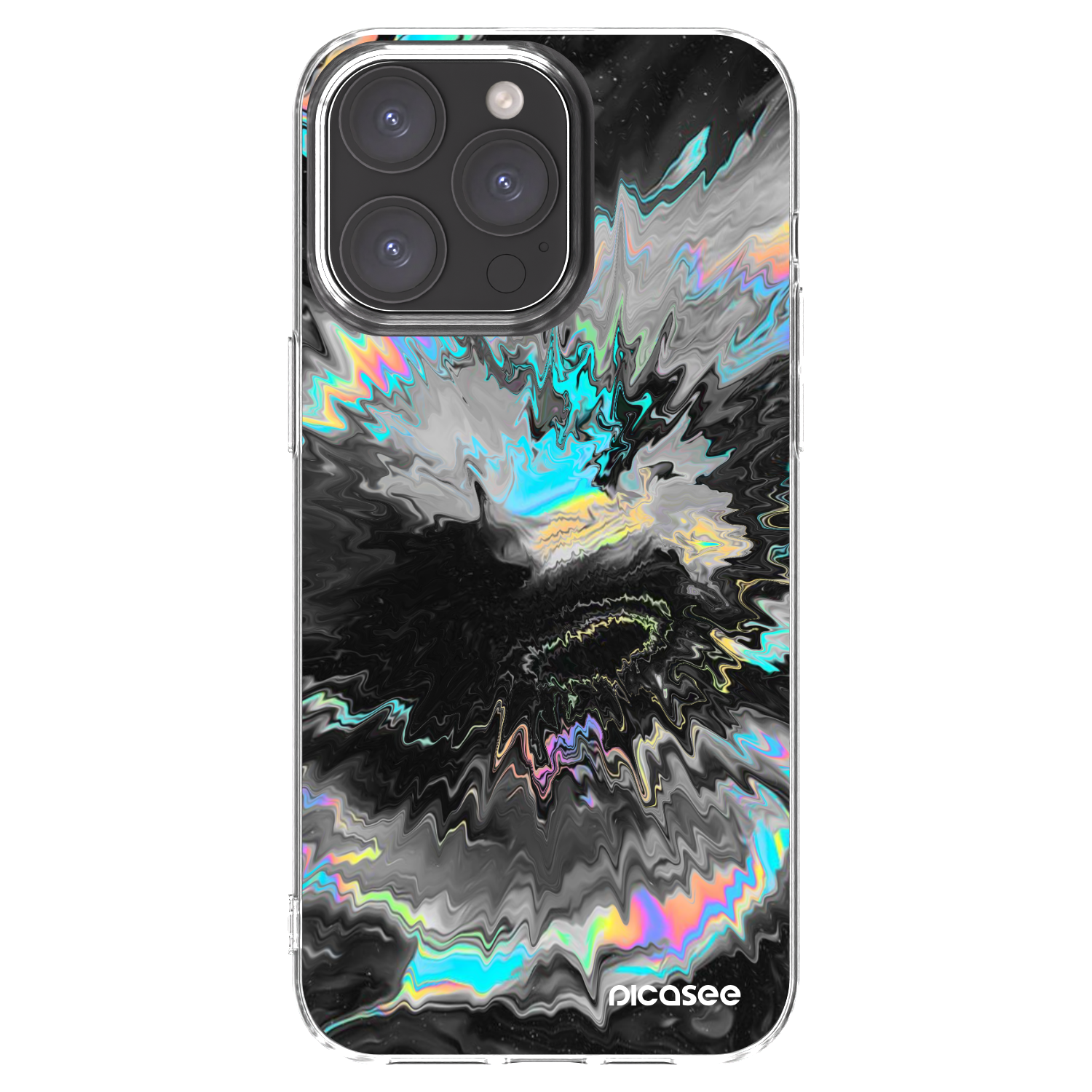 Picasee Apple iPhone 15 Pro Max Hülle - Transparentes Silikon - Magnetic