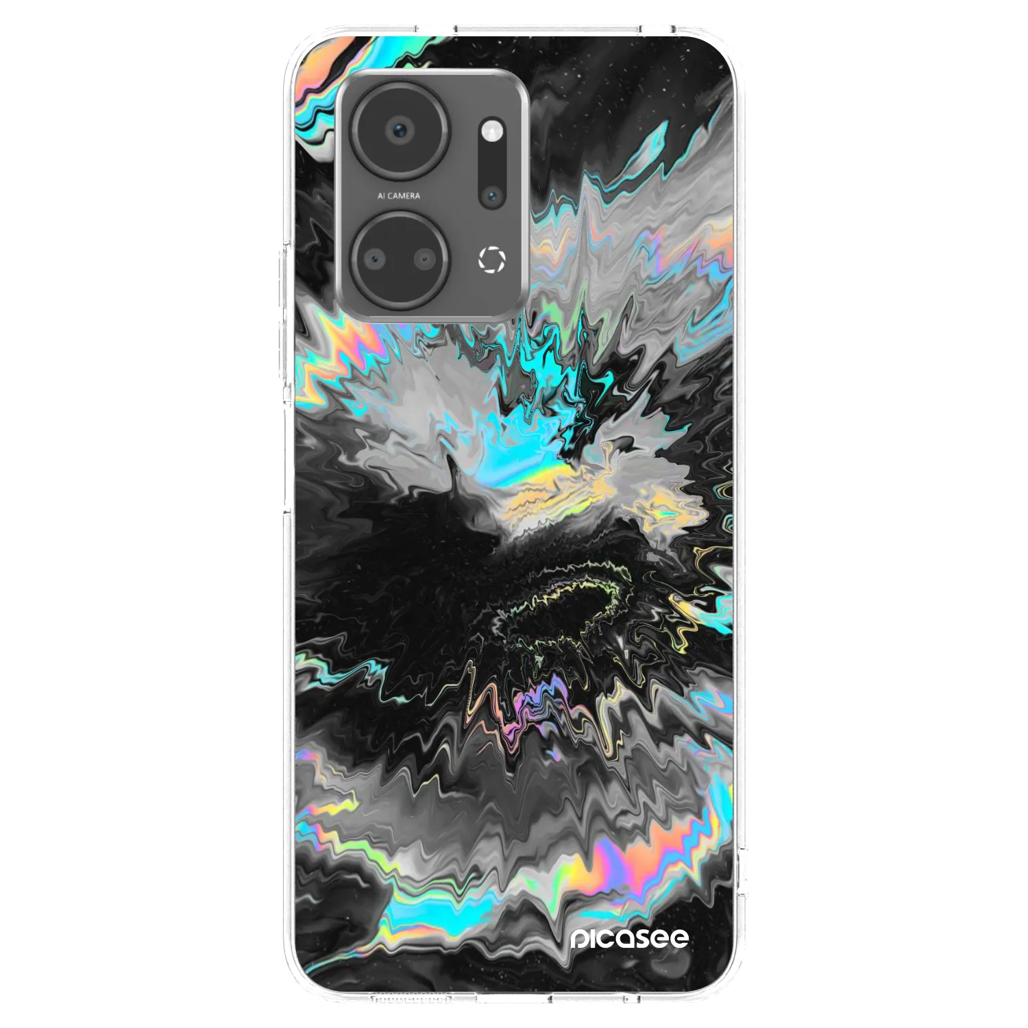 Picasee Honor X7a Hülle - Transparentes Silikon - Magnetic