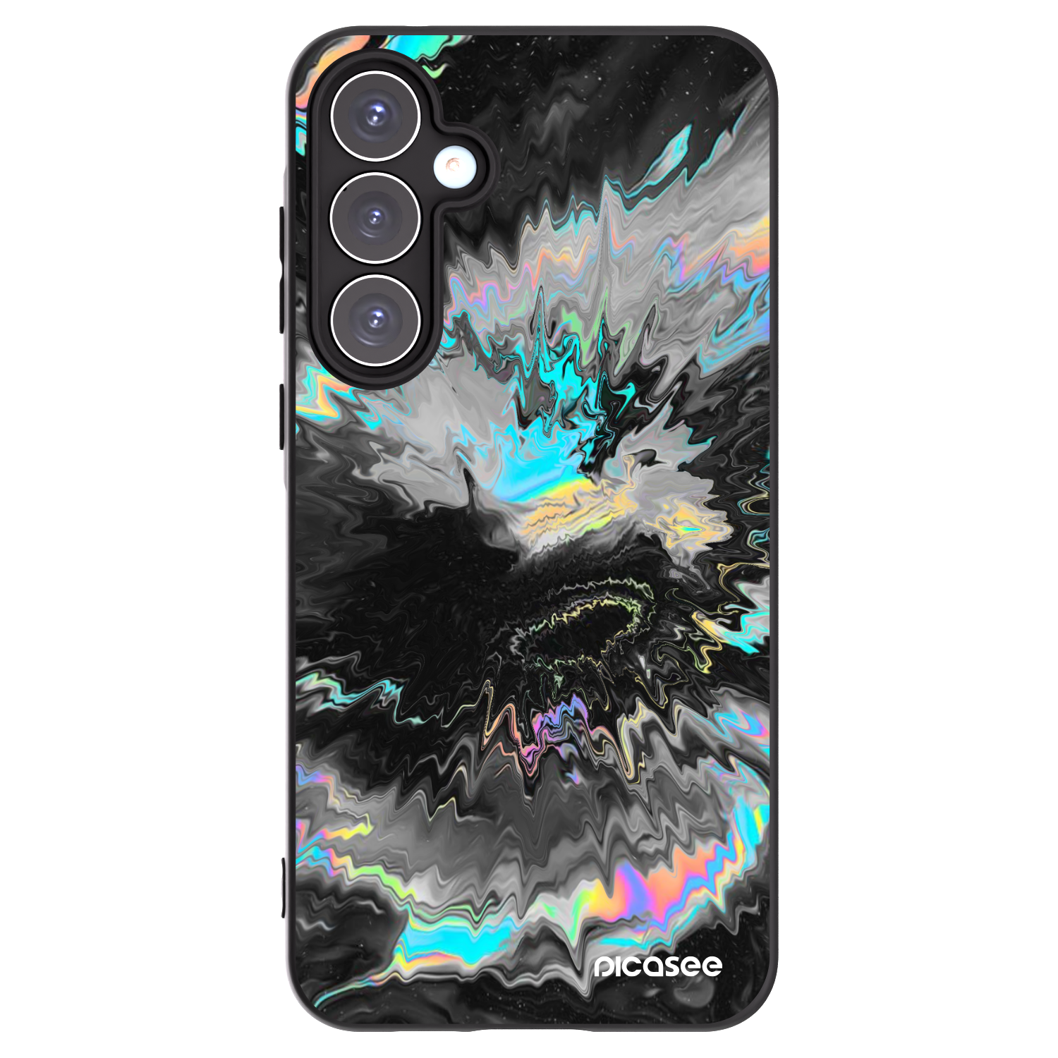 Picasee Samsung Galaxy A55 5G A556B Hülle - Schwarzes Silikon - Magnetic