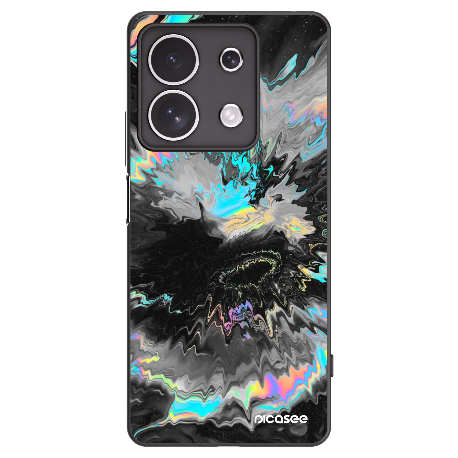 Picasee Xiaomi Redmi Note 13 4G Hülle - Schwarzes Silikon - Magnetic