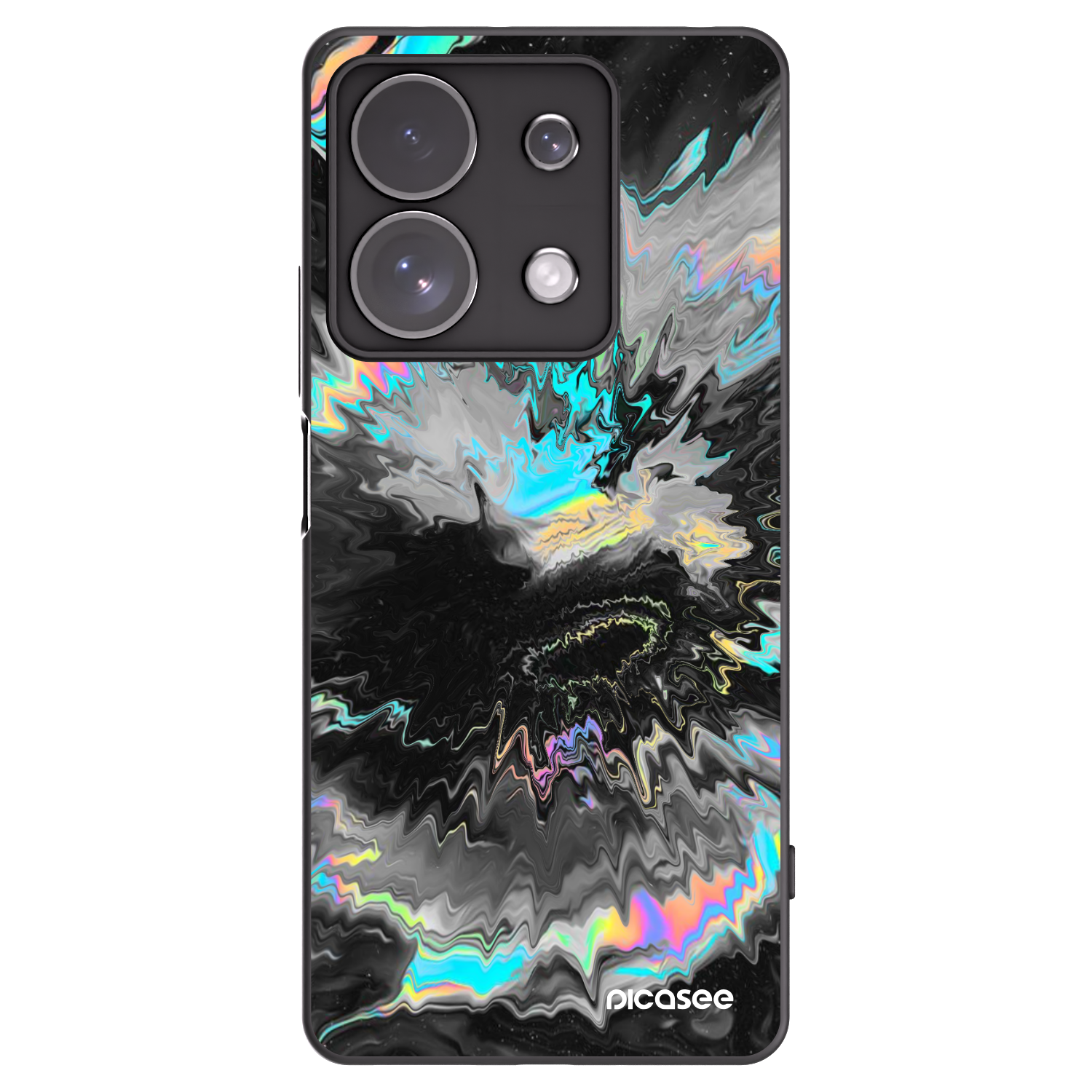 Picasee Xiaomi Redmi Note 13 Pro 4G Hülle - Schwarzes Silikon - Magnetic