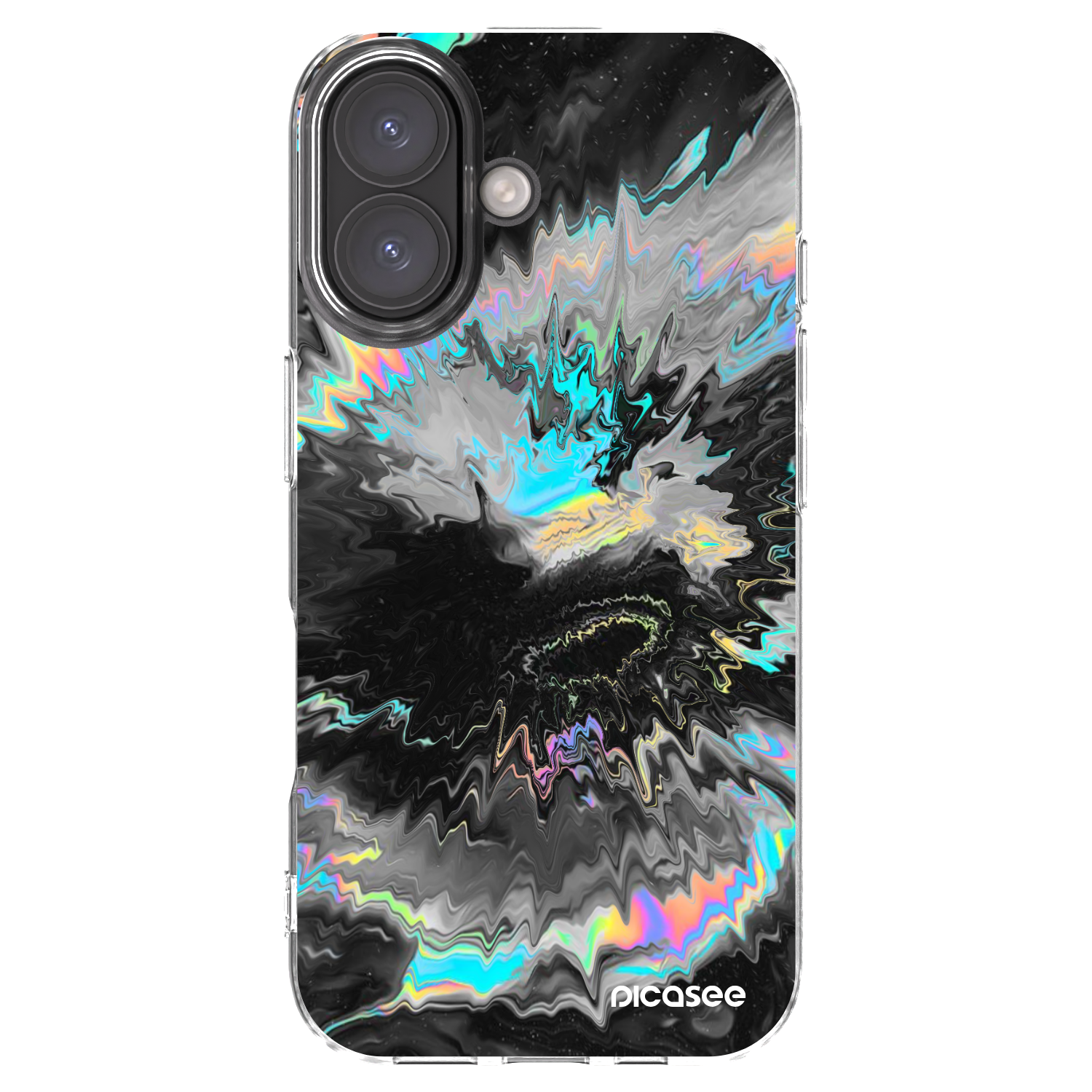 Picasee Apple iPhone 16 Hülle - Transparentes Silikon - Magnetic