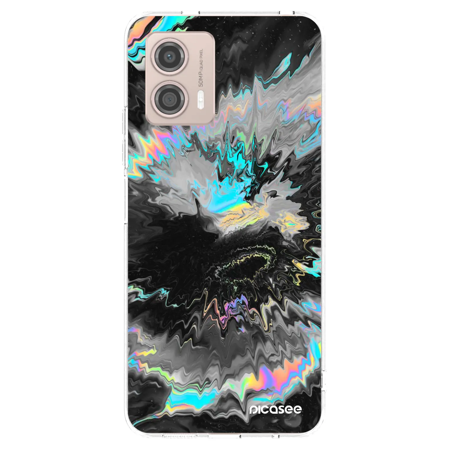 Picasee Motorola Moto G53 5G Hülle - Transparentes Silikon - Magnetic