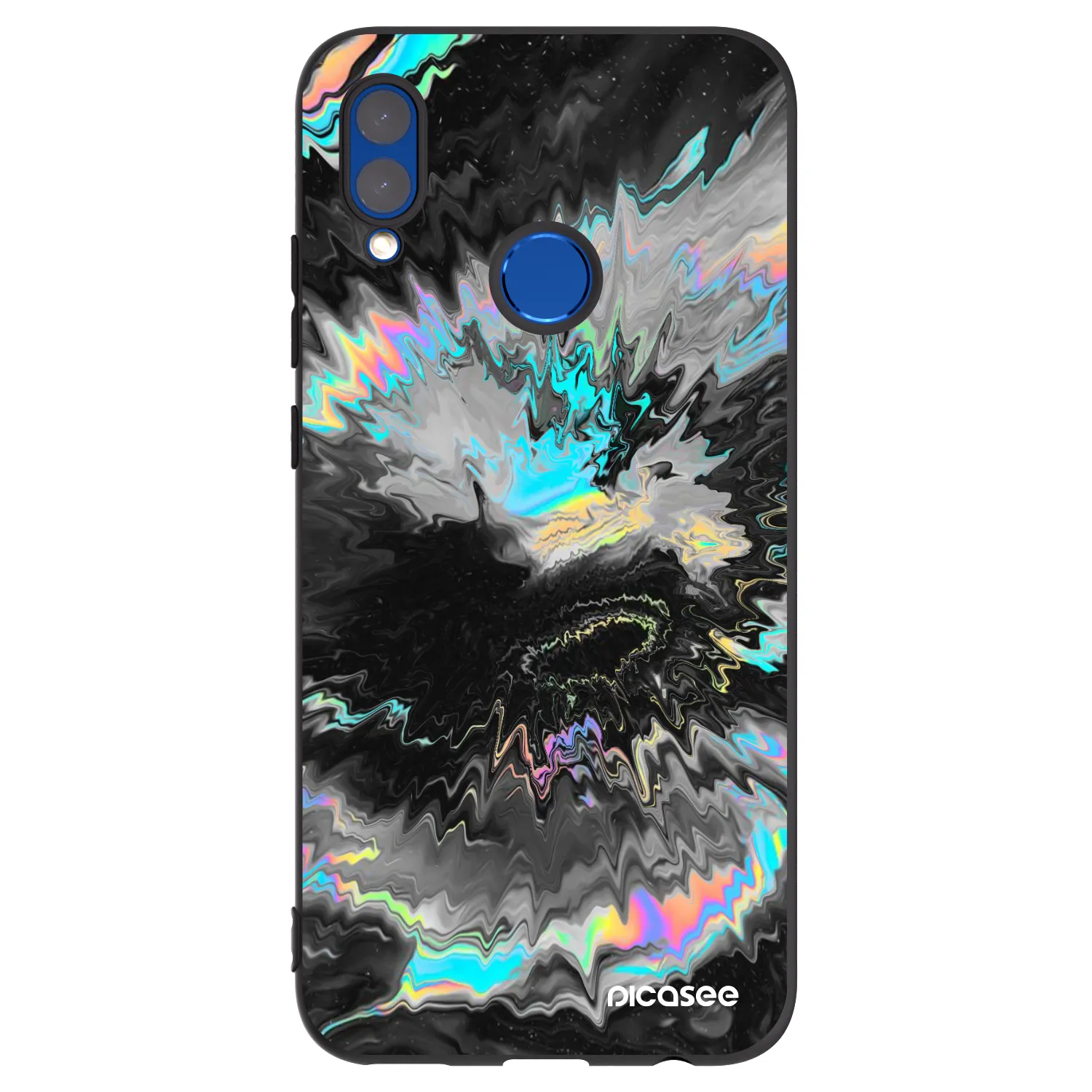 Picasee Honor 10 Lite Hülle - Schwarzes Silikon - Magnetic