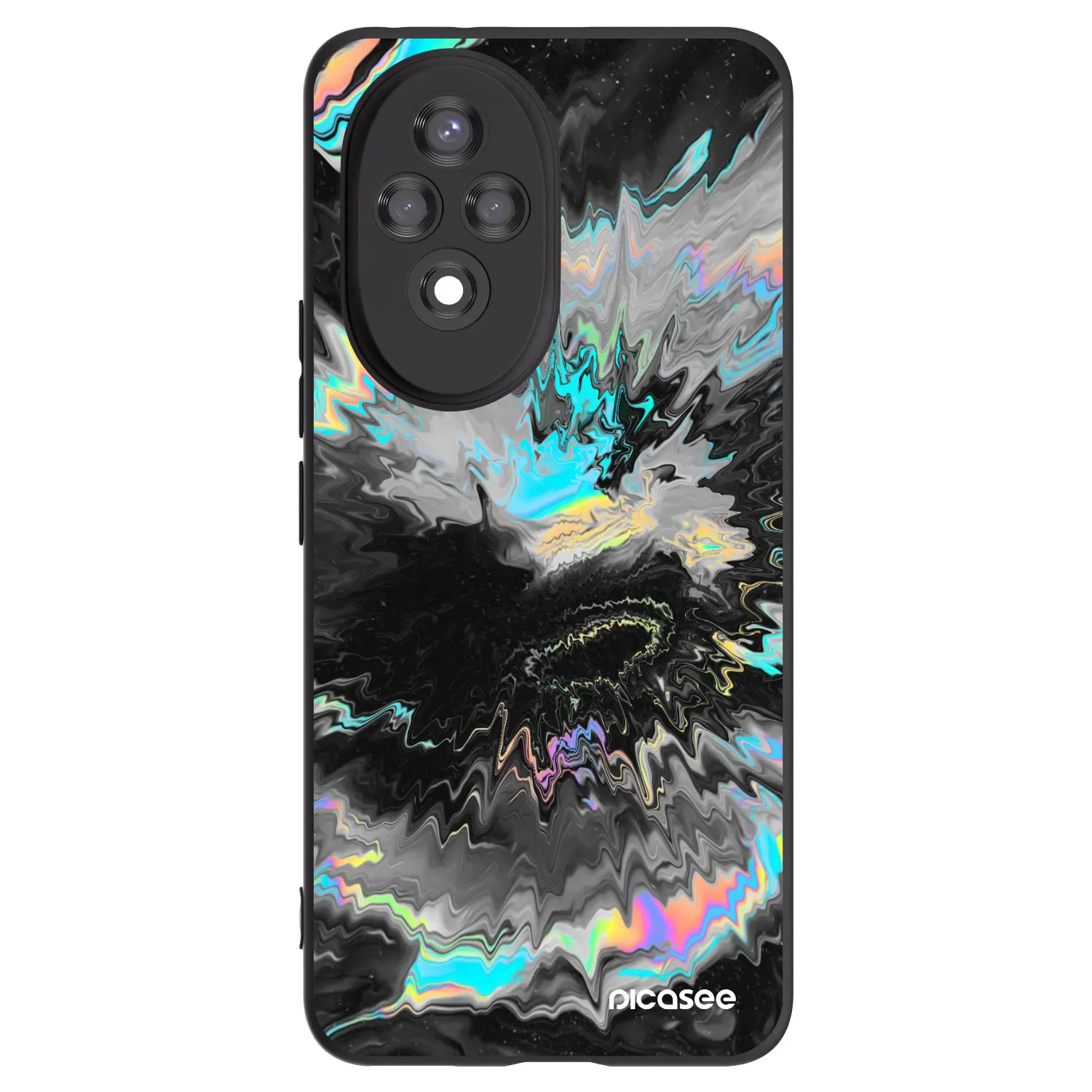 Picasee Honor 200 5G Hülle - Schwarzes Silikon - Magnetic