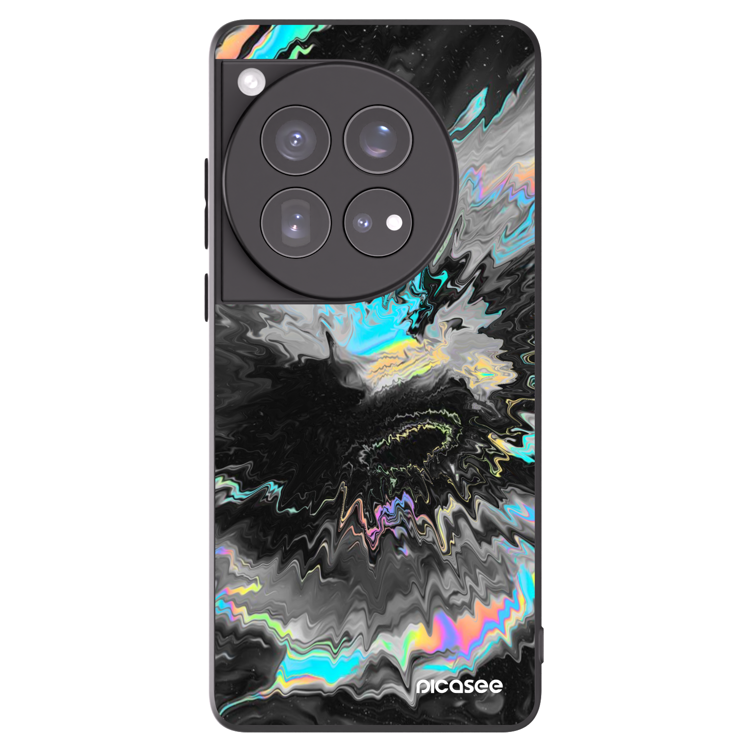Picasee OnePlus 12 5G Hülle - Schwarzes Silikon - Magnetic