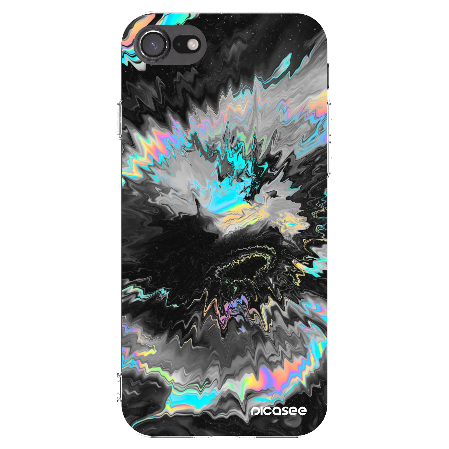 Picasee Apple iPhone 7 Hülle - Transparentes Silikon - Magnetic