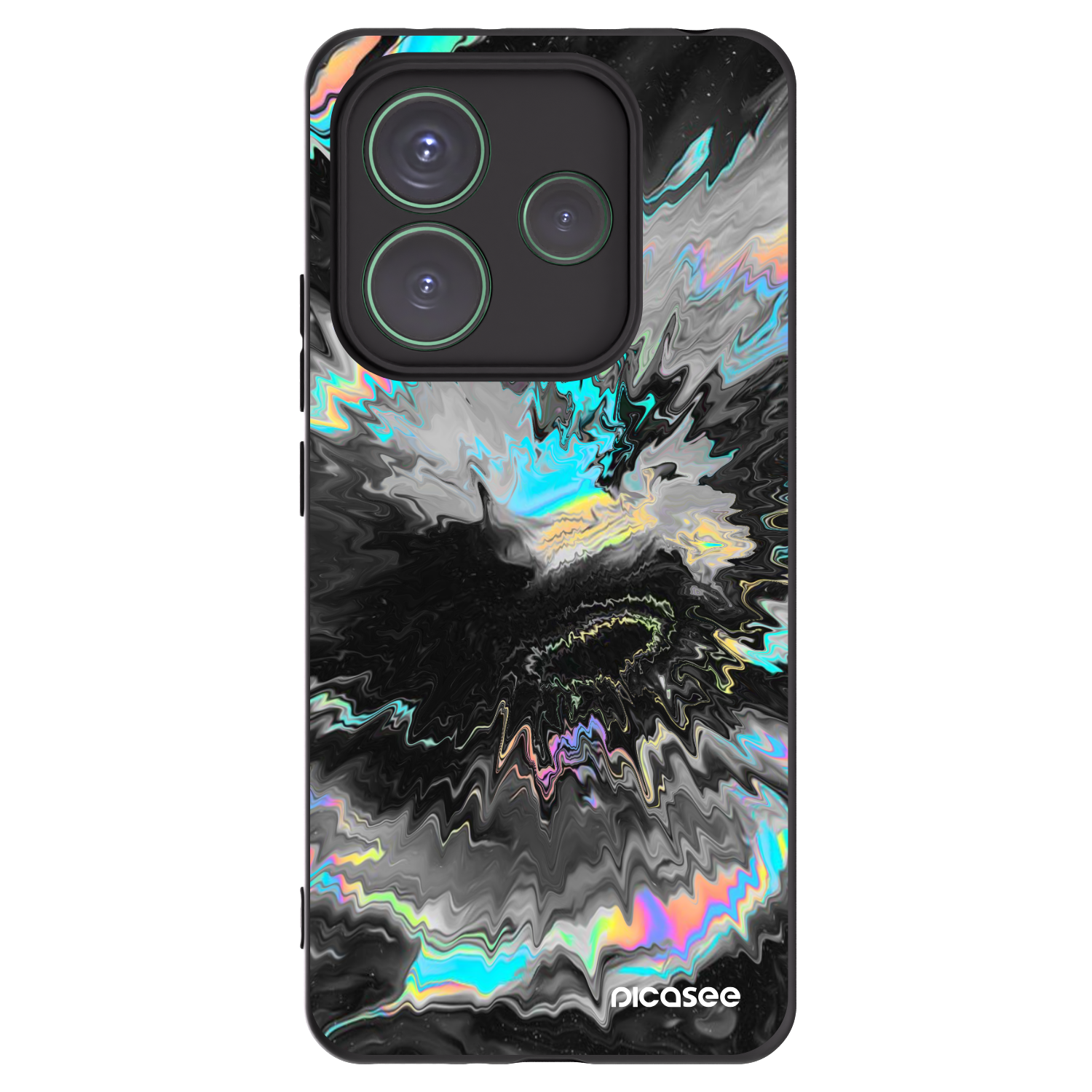 Picasee Xiaomi Redmi Note 14 5G Hülle - Schwarzes Silikon - Magnetic