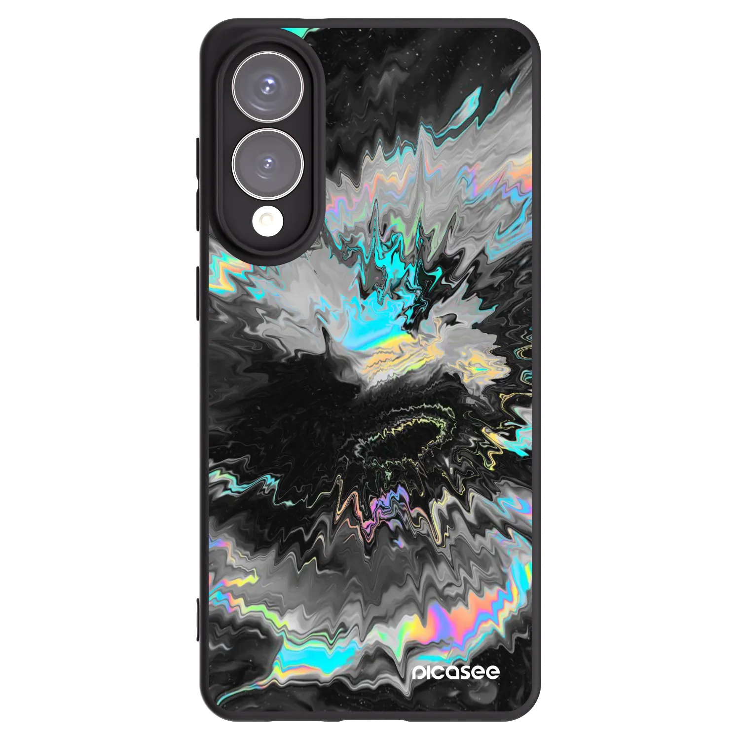 Picasee Samsung Galaxy S25 Edge 5G Hülle - Schwarzes Silikon - Magnetic