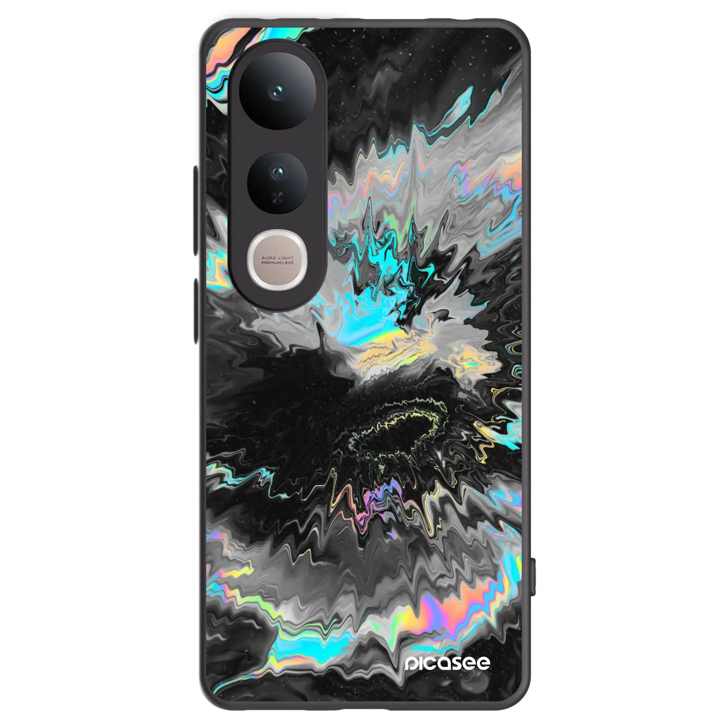 Picasee Vivo V50 Lite 5G Hülle - Schwarzes Silikon - Magnetic