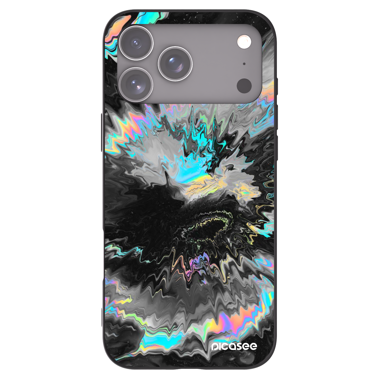 Picasee Apple iPhone 17 Pro Max Hülle - Schwarzes Silikon - Magnetic