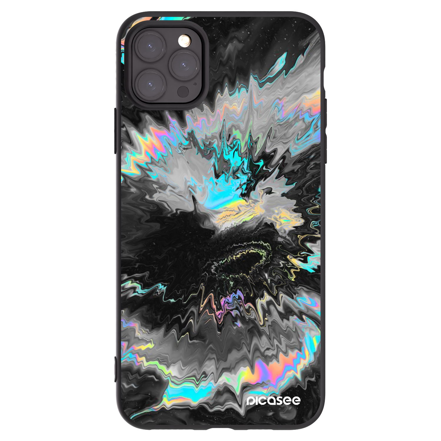 Picasee Apple iPhone 11 Pro Max Hülle - Schwarzes Silikon - Magnetic