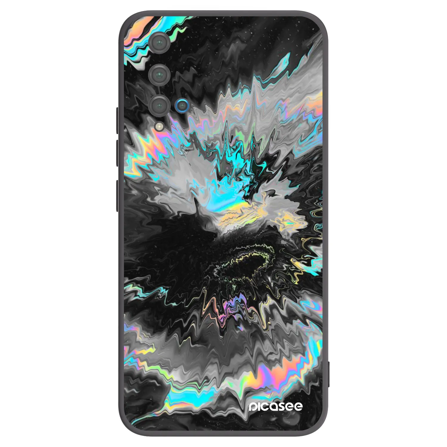 Picasee Huawei Nova 5T Hülle - Schwarzes Silikon - Magnetic
