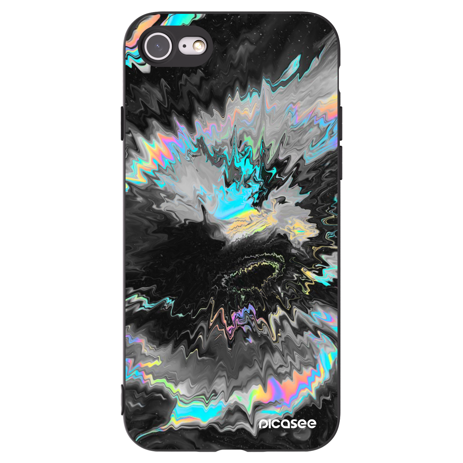 Picasee Apple iPhone SE 2020 Hülle - Schwarzes Silikon - Magnetic