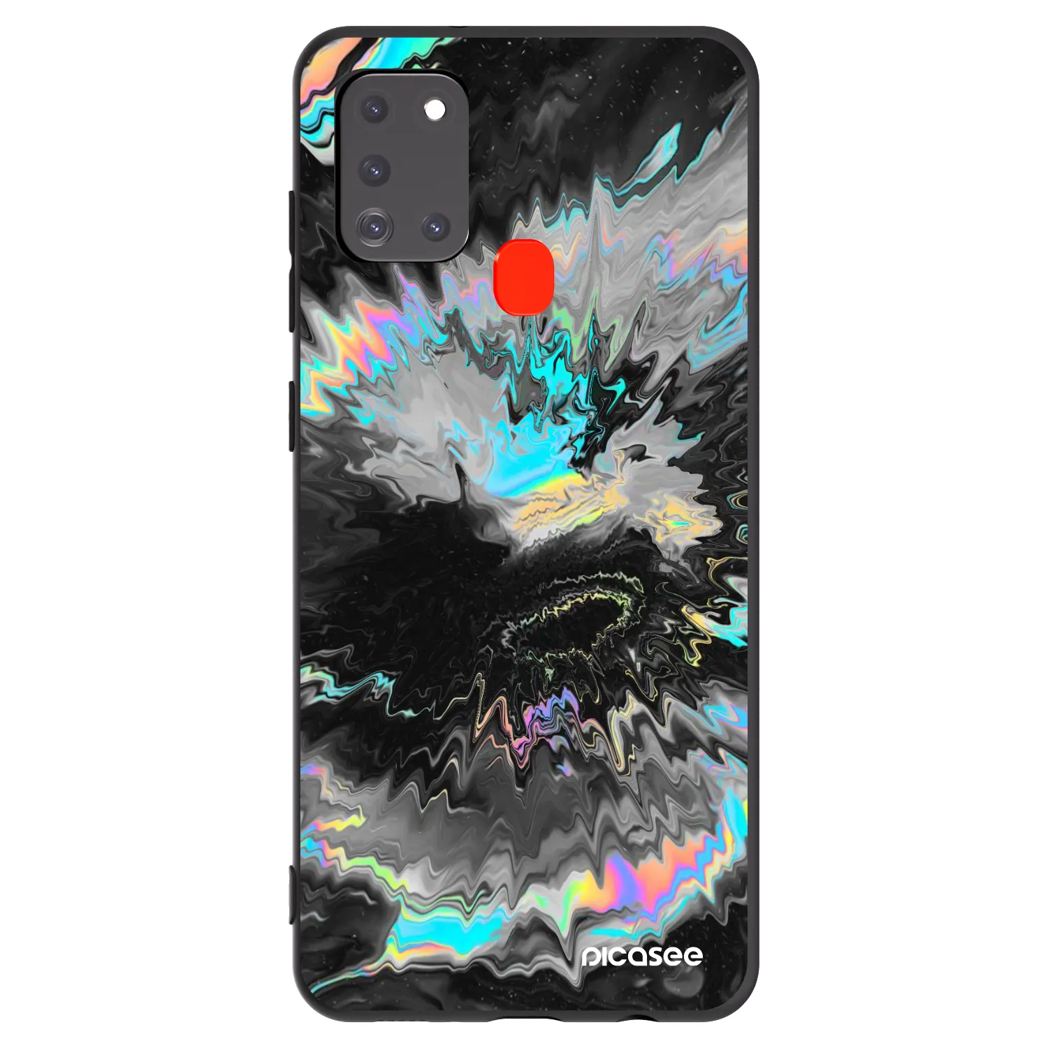 Picasee Samsung Galaxy A21s Hülle - Schwarzes Silikon - Magnetic