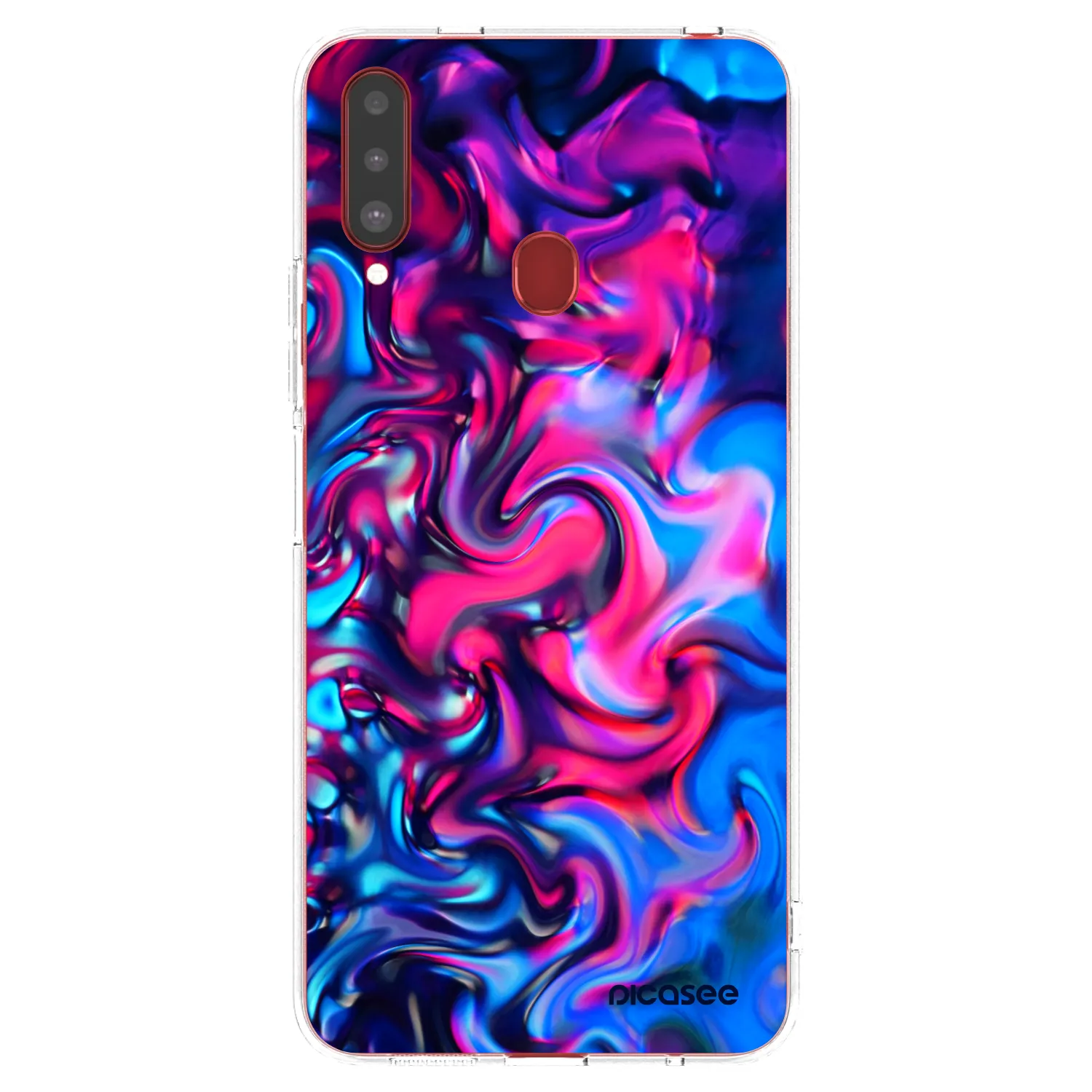 Picasee Samsung Galaxy A20s Hülle - Transparentes Silikon - Redlight