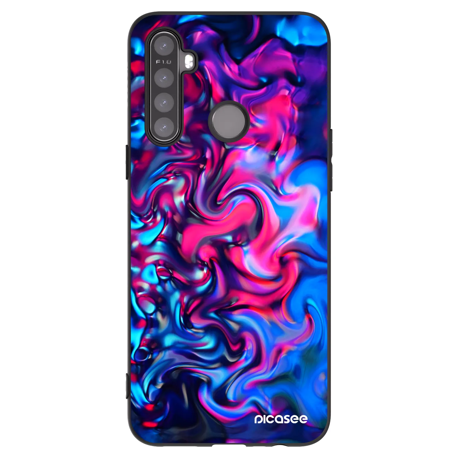 Picasee Realme 6i Hülle - Schwarzes Silikon - Redlight