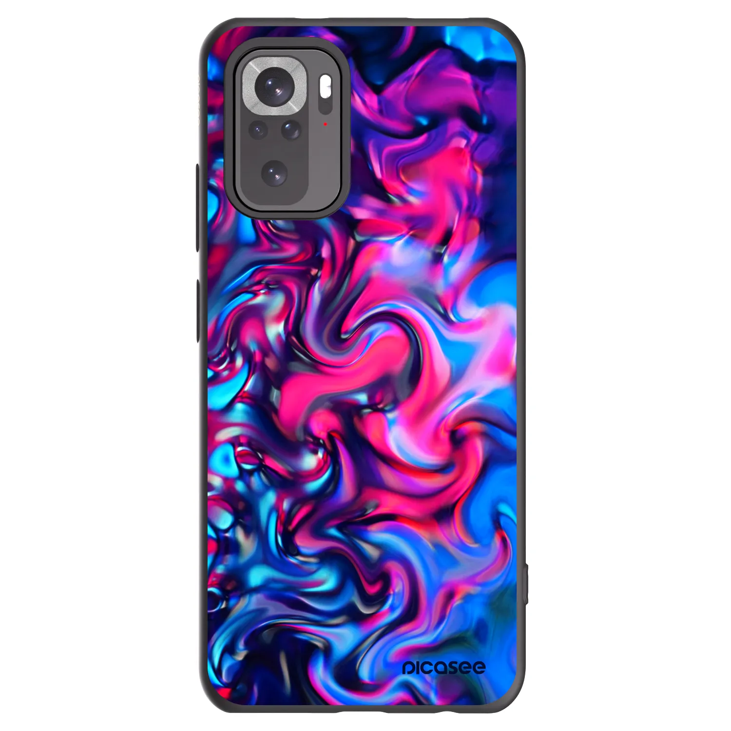 Picasee Xiaomi Redmi Note 10 Hülle - Schwarzes Silikon - Redlight