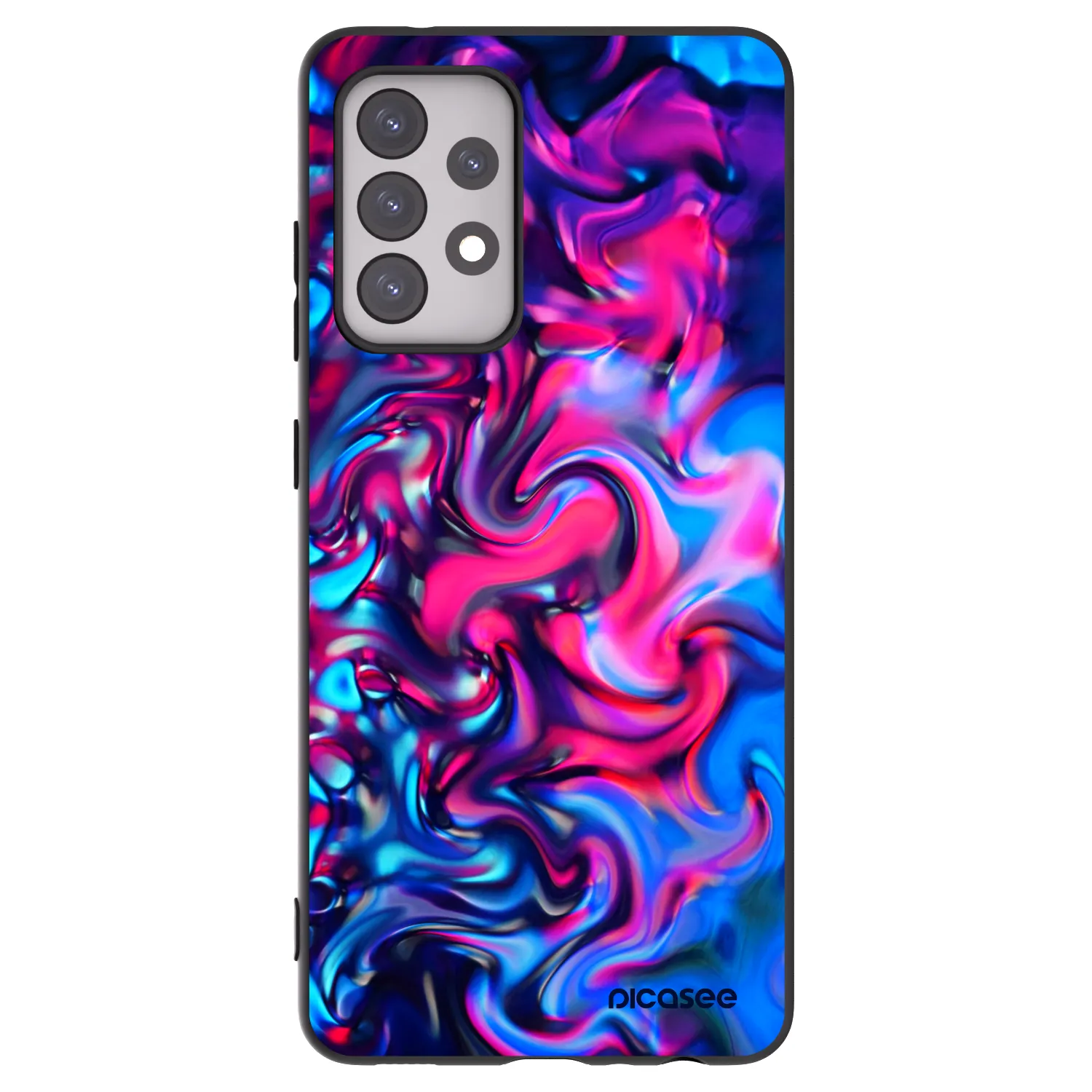 Picasee Samsung Galaxy A52 5G A525F Hülle - Schwarzes Silikon - Redlight
