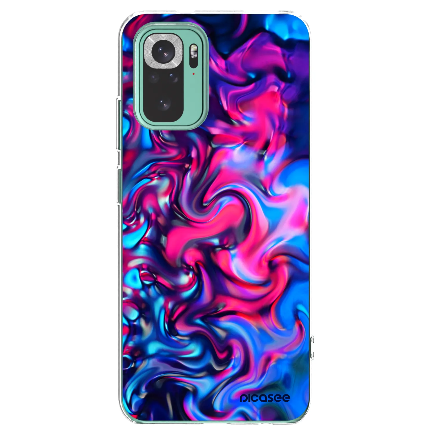 Picasee Xiaomi Redmi Note 10 Pro Hülle - Transparentes Silikon - Redlight