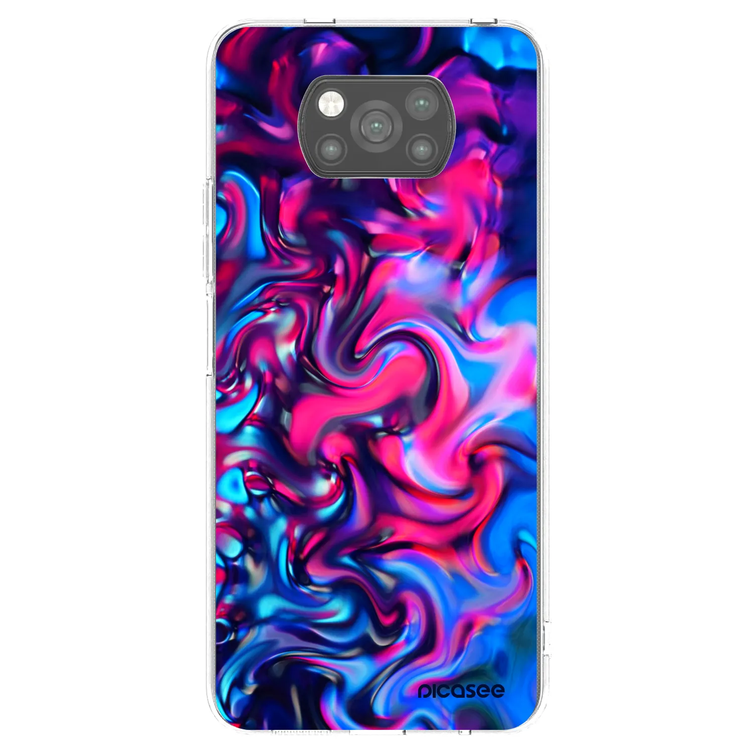 Picasee Xiaomi Poco X3 Pro Hülle - Schwarzes Silikon - Redlight