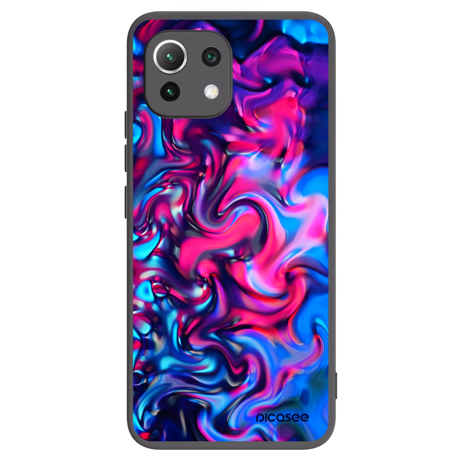 Picasee Xiaomi Mi 11 Lite Hülle - Schwarzes Silikon - Redlight