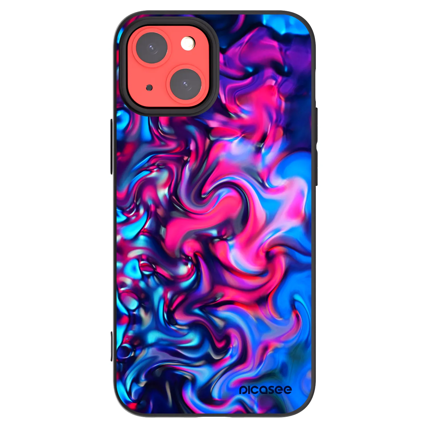 Picasee Apple iPhone 13 mini Hülle - Schwarzes Silikon - Redlight