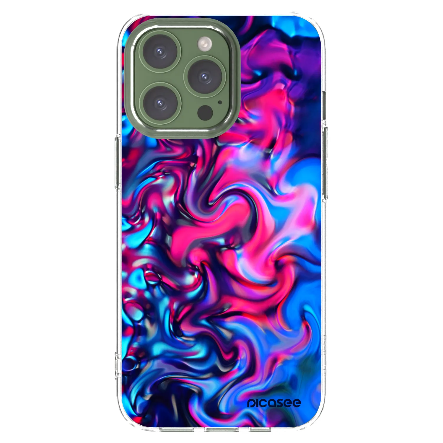 Picasee Apple iPhone 13 Pro Hülle - Transparentes Silikon - Redlight