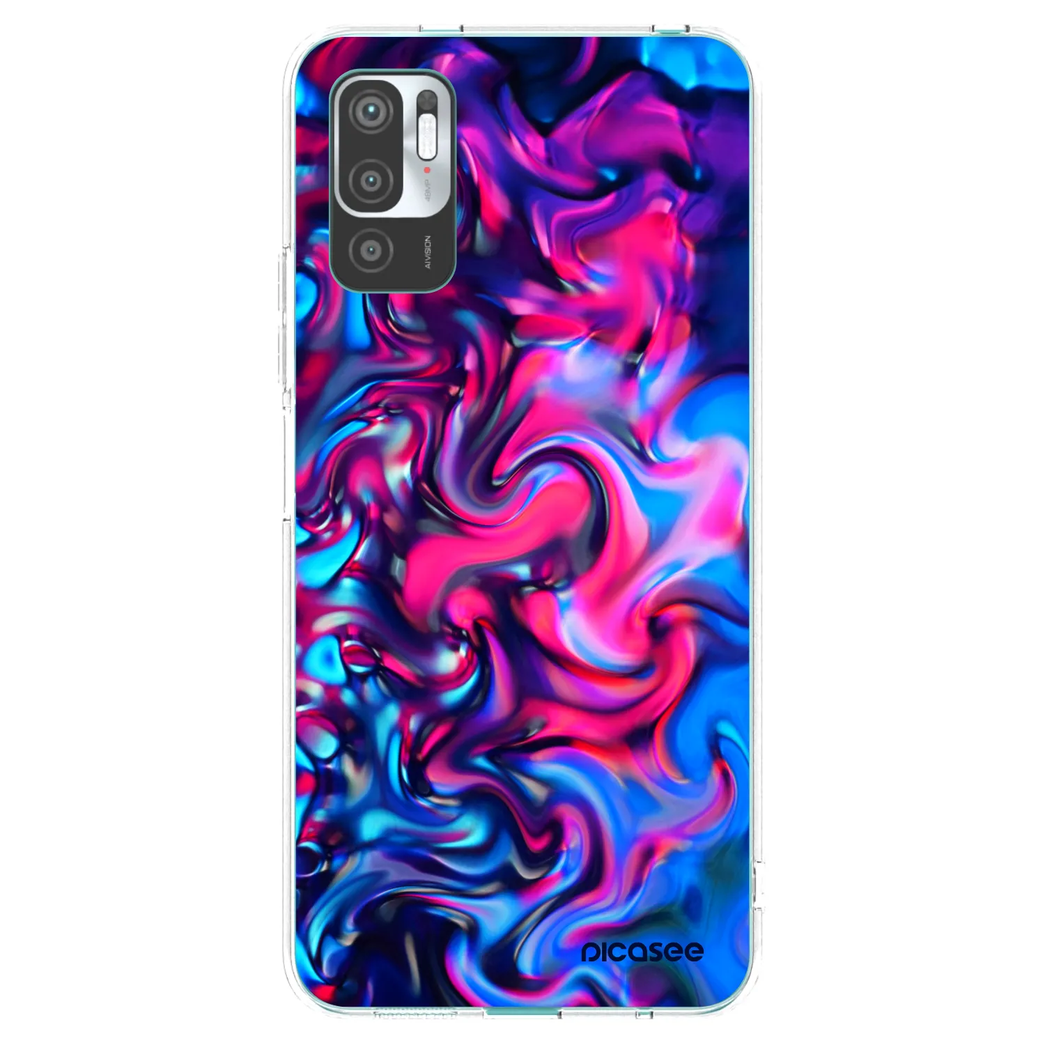 Picasee Xiaomi Redmi Note 10 5G Hülle - Transparentes Silikon - Redlight