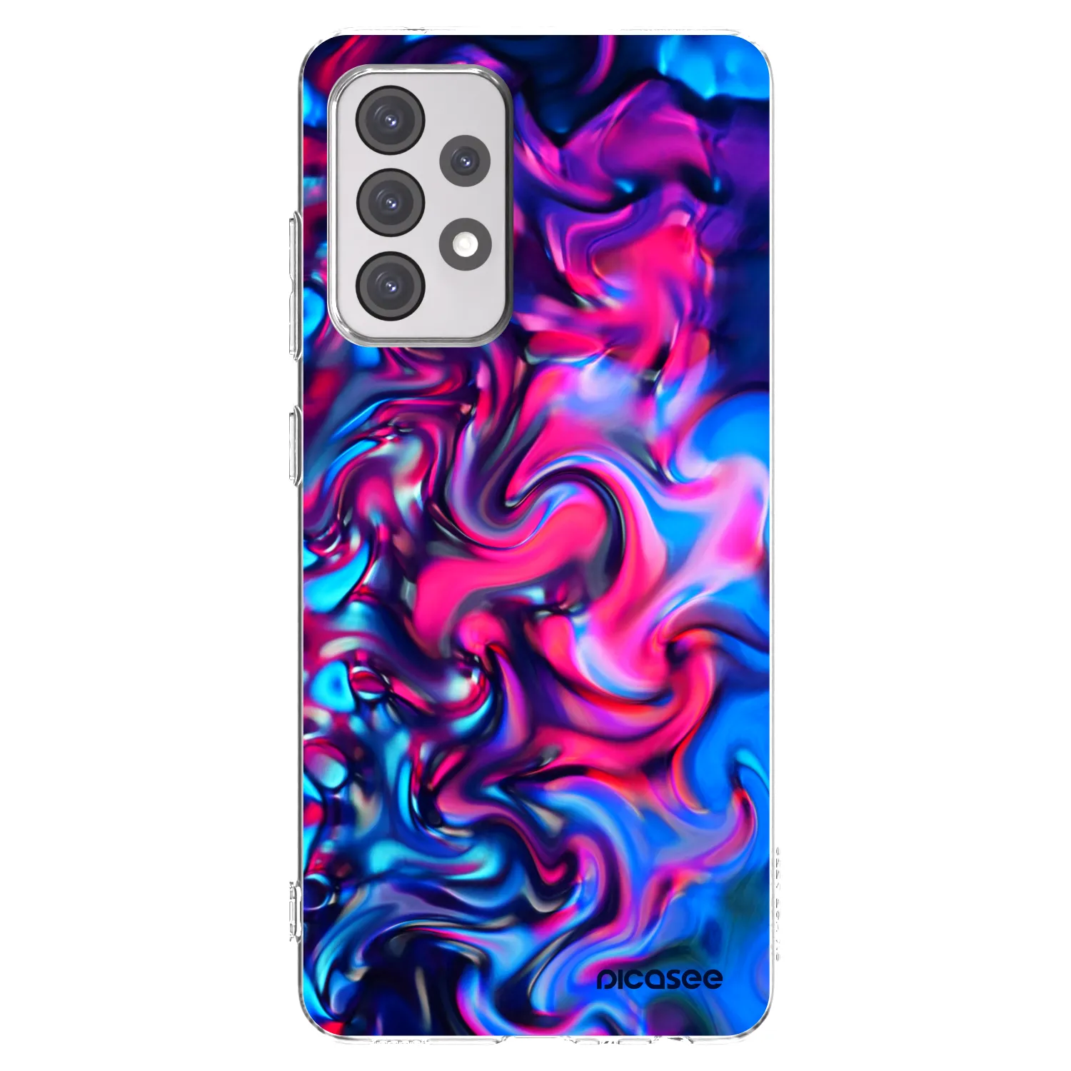 Picasee Samsung Galaxy A52s 5G A528B Hülle - Transparentes Silikon - Redlight
