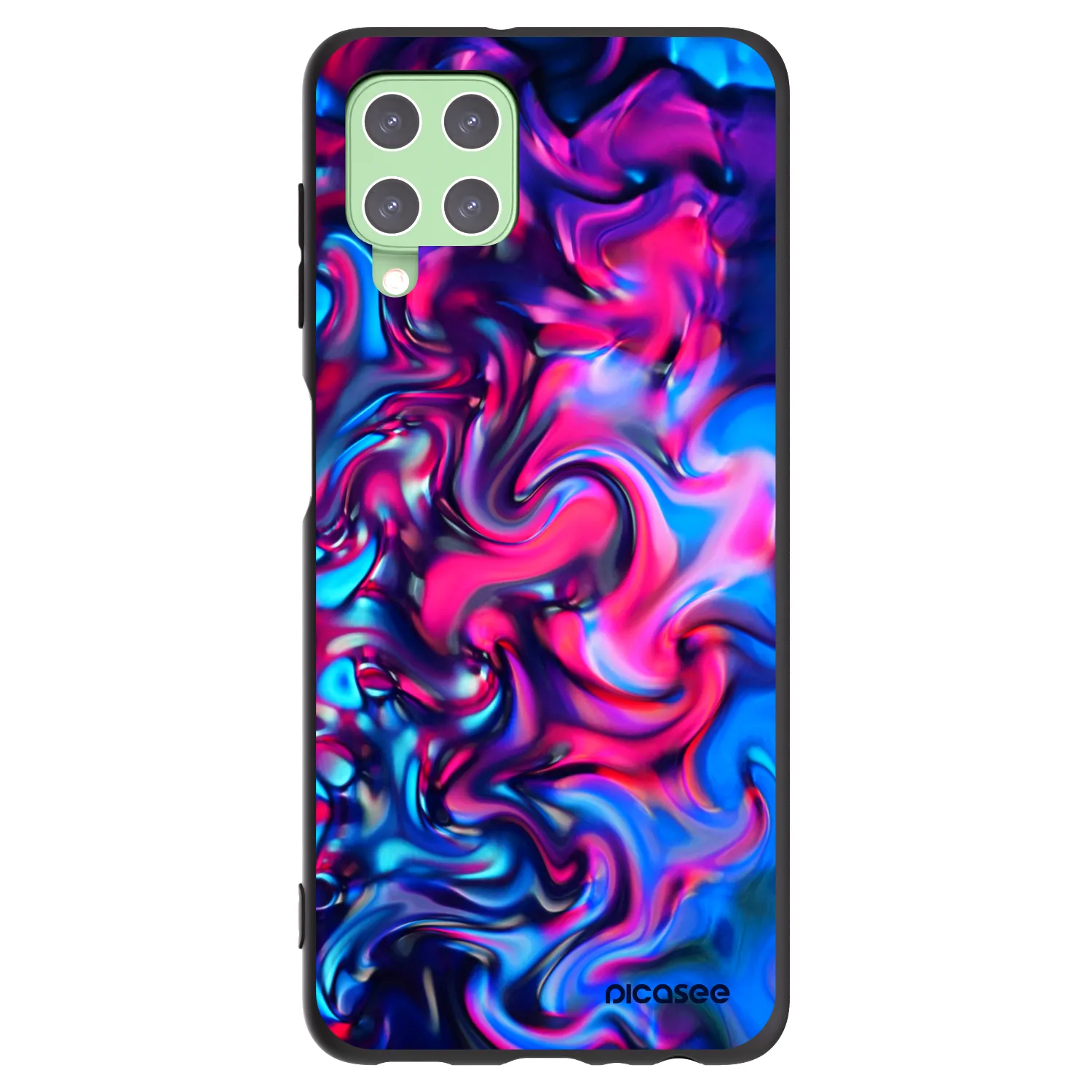 Picasee Samsung Galaxy A22 A225F 4G Hülle - Schwarzes Silikon - Redlight