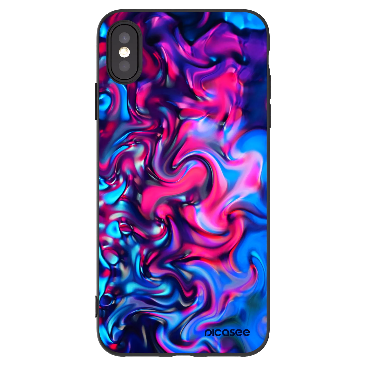 Picasee Apple iPhone XS Max Hülle - Schwarzes Silikon - Redlight