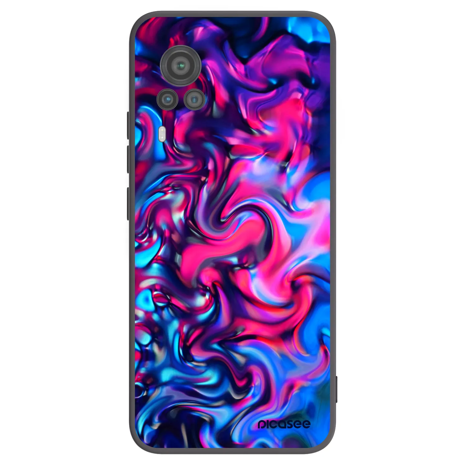 Picasee Vivo X60 Pro 5G Hülle - Schwarzes Silikon - Redlight