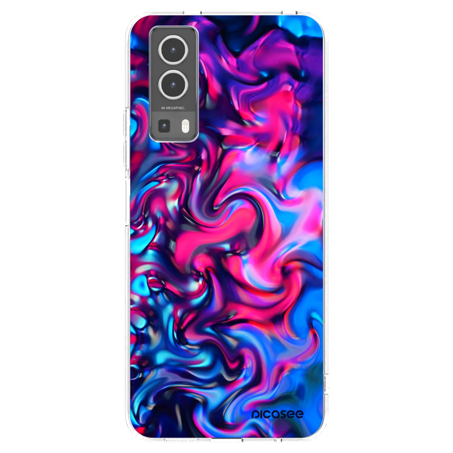 Picasee Vivo Y72 5G Hülle - Transparentes Silikon - Redlight