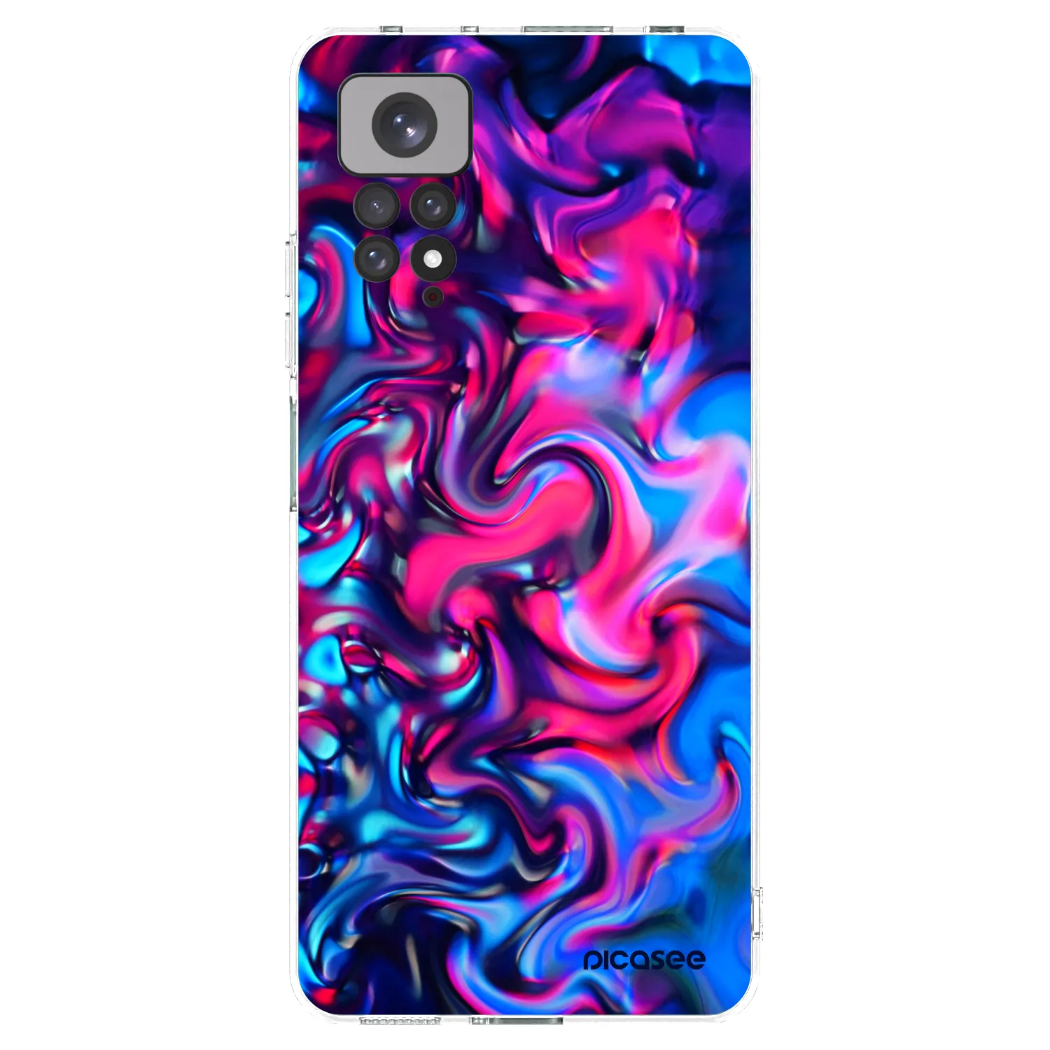 Picasee Xiaomi Redmi Note 11 Hülle - Transparentes Silikon - Redlight
