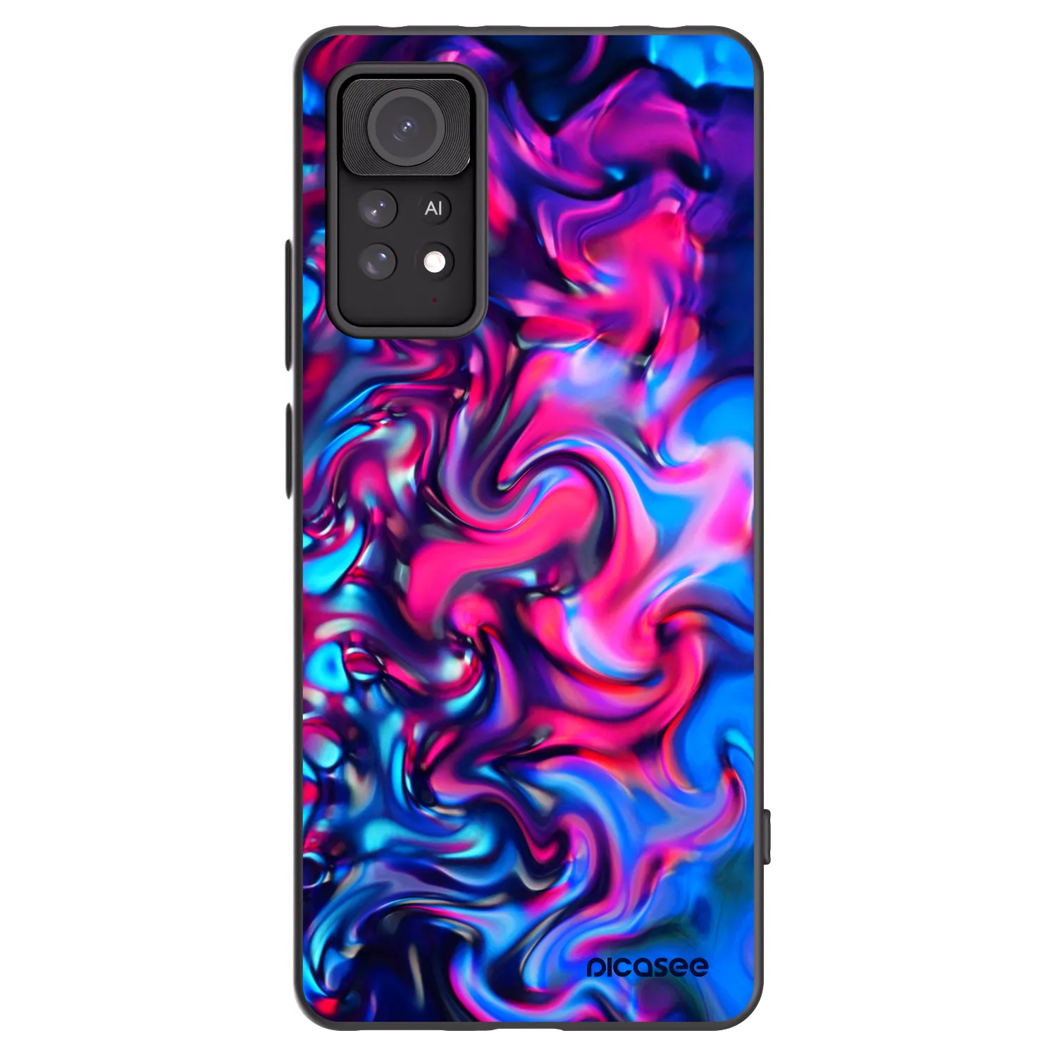Picasee Xiaomi Redmi Note 11 Pro 5G Hülle - Schwarzes Silikon - Redlight