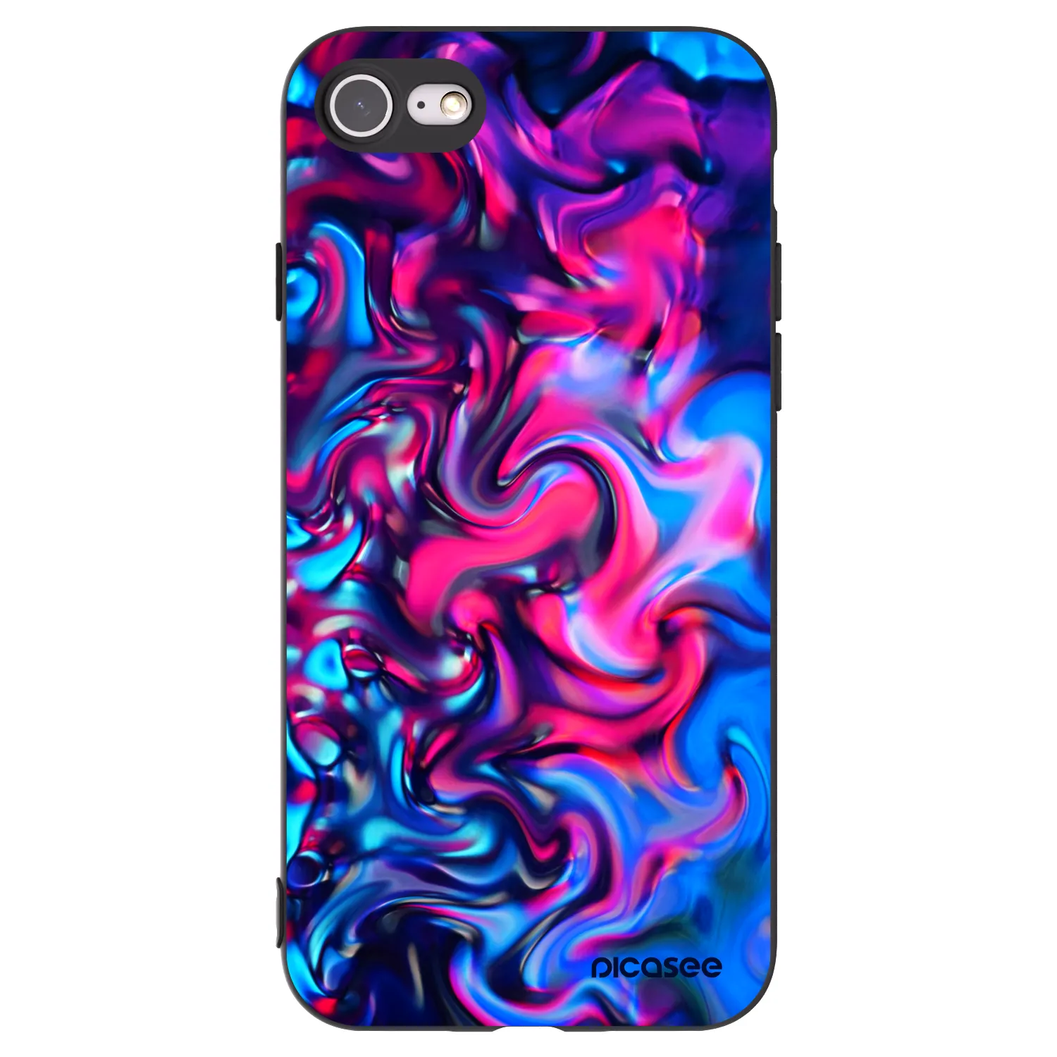 Picasee Apple iPhone SE 2022 Hülle - Schwarzes Silikon - Redlight