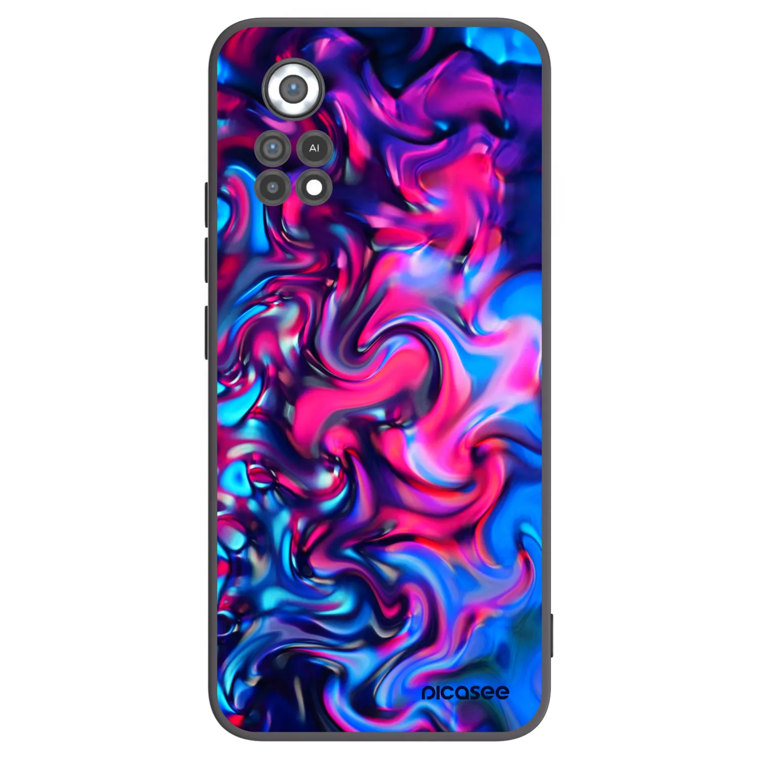 Picasee Xiaomi Poco X4 Pro 5G Hülle - Schwarzes Silikon - Redlight