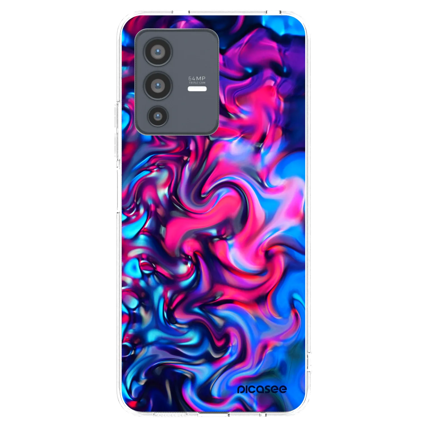 Picasee Vivo V23 5G Hülle - Transparentes Silikon - Redlight