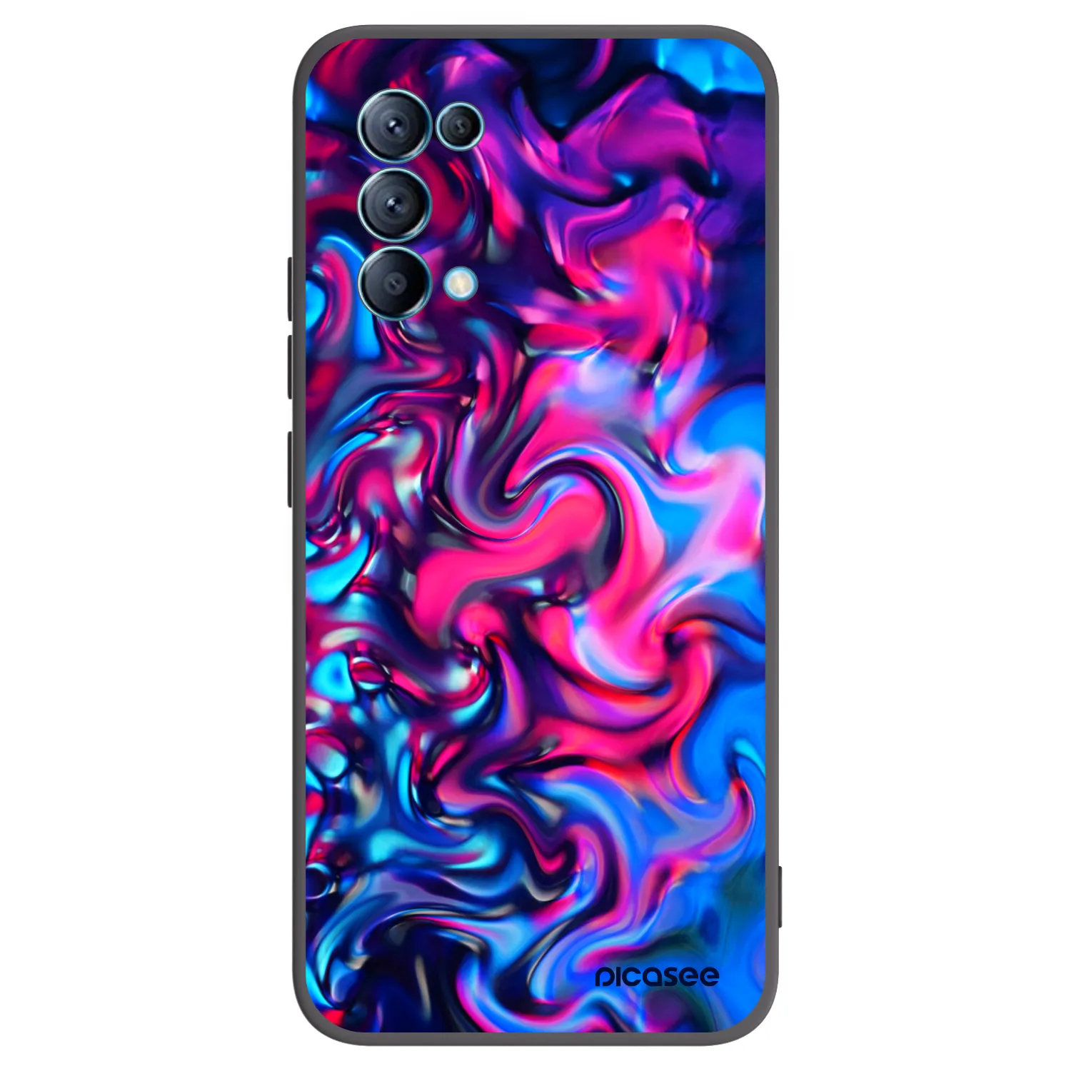 Picasee OPPO Reno 5 5G Hülle - Schwarzes Silikon - Redlight