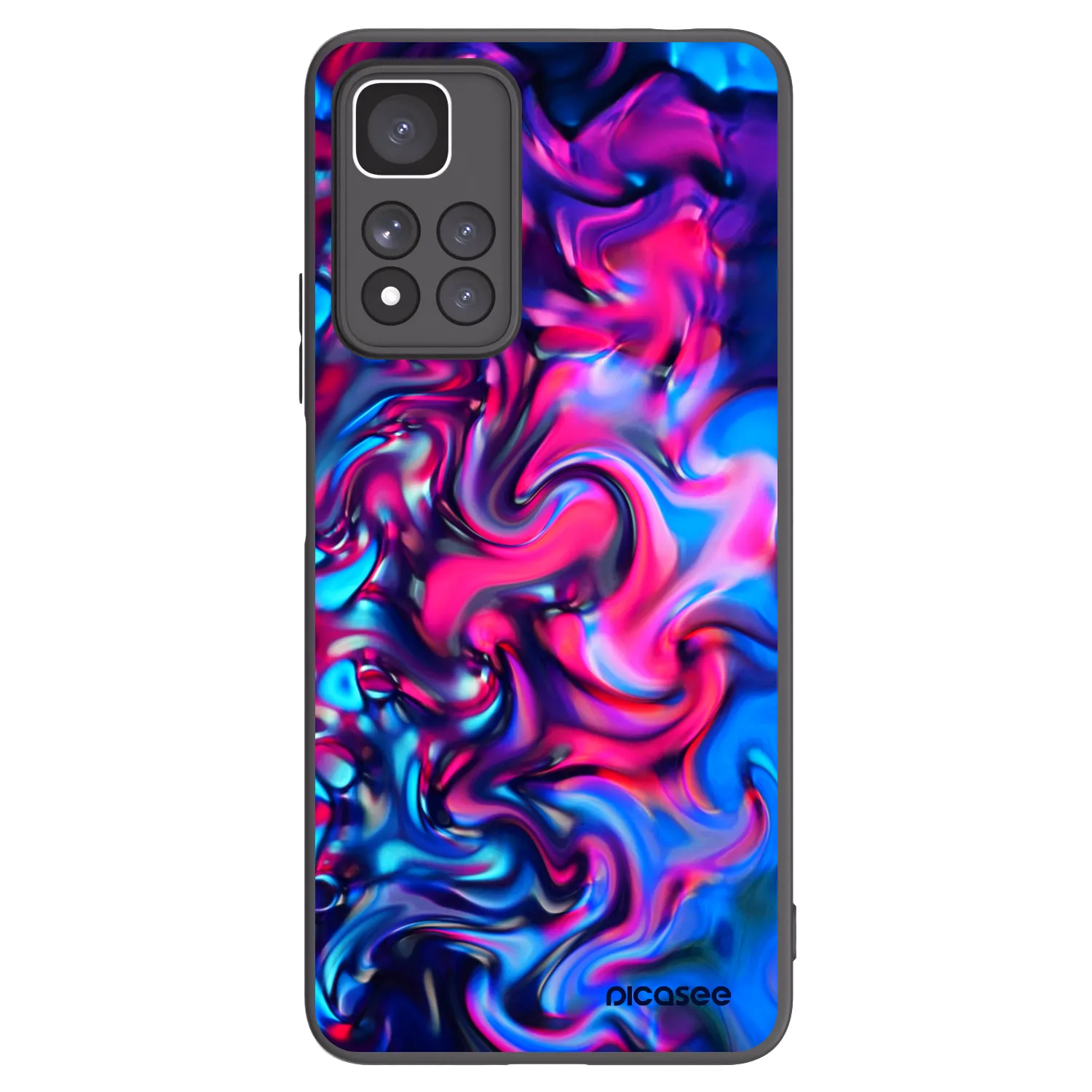 Picasee Xiaomi Redmi Note 11 Pro+ 5G Hülle - Schwarzes Silikon - Redlight