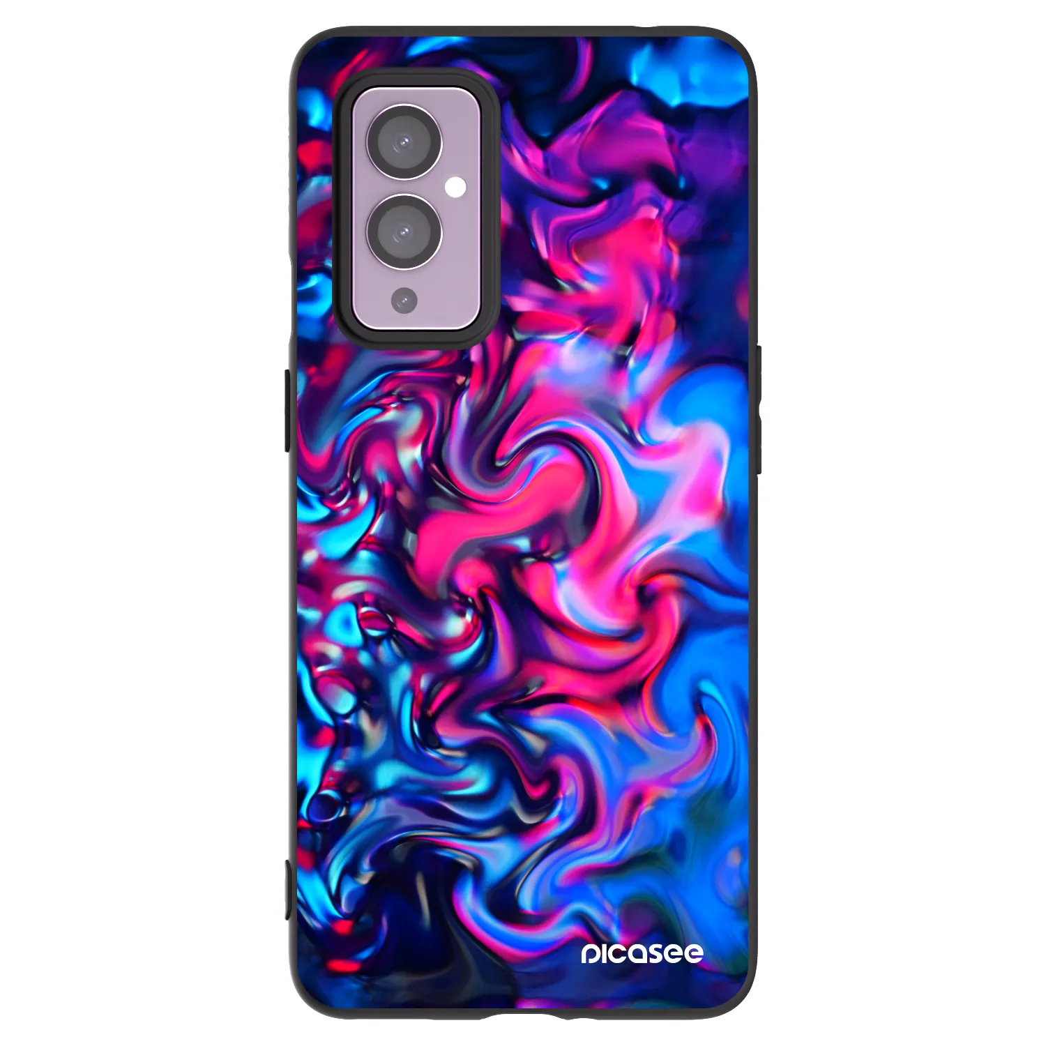 Picasee OnePlus 9 Hülle - Schwarzes Silikon - Redlight