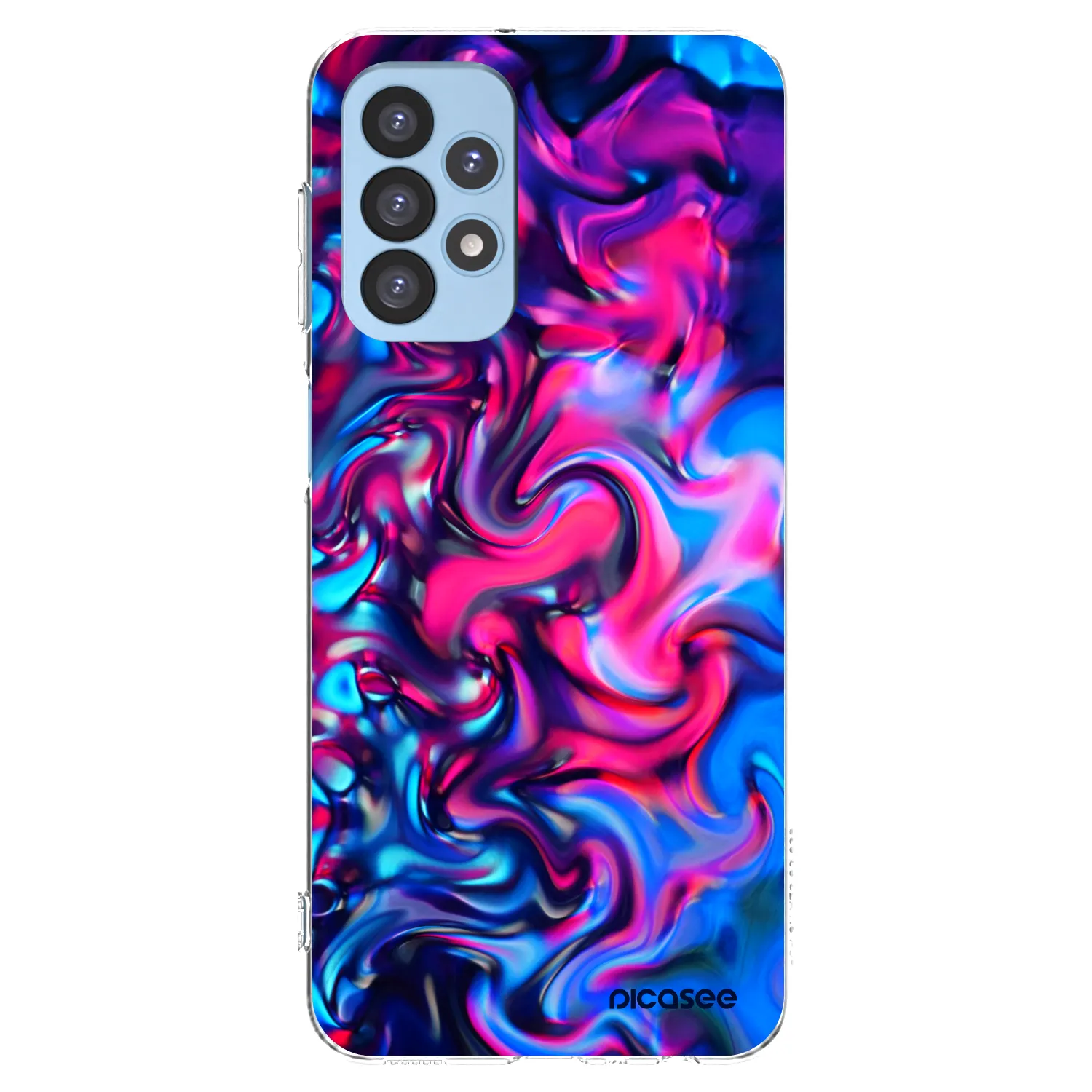 Picasee Samsung Galaxy A23 A235F 4G Hülle - Transparentes Silikon - Redlight